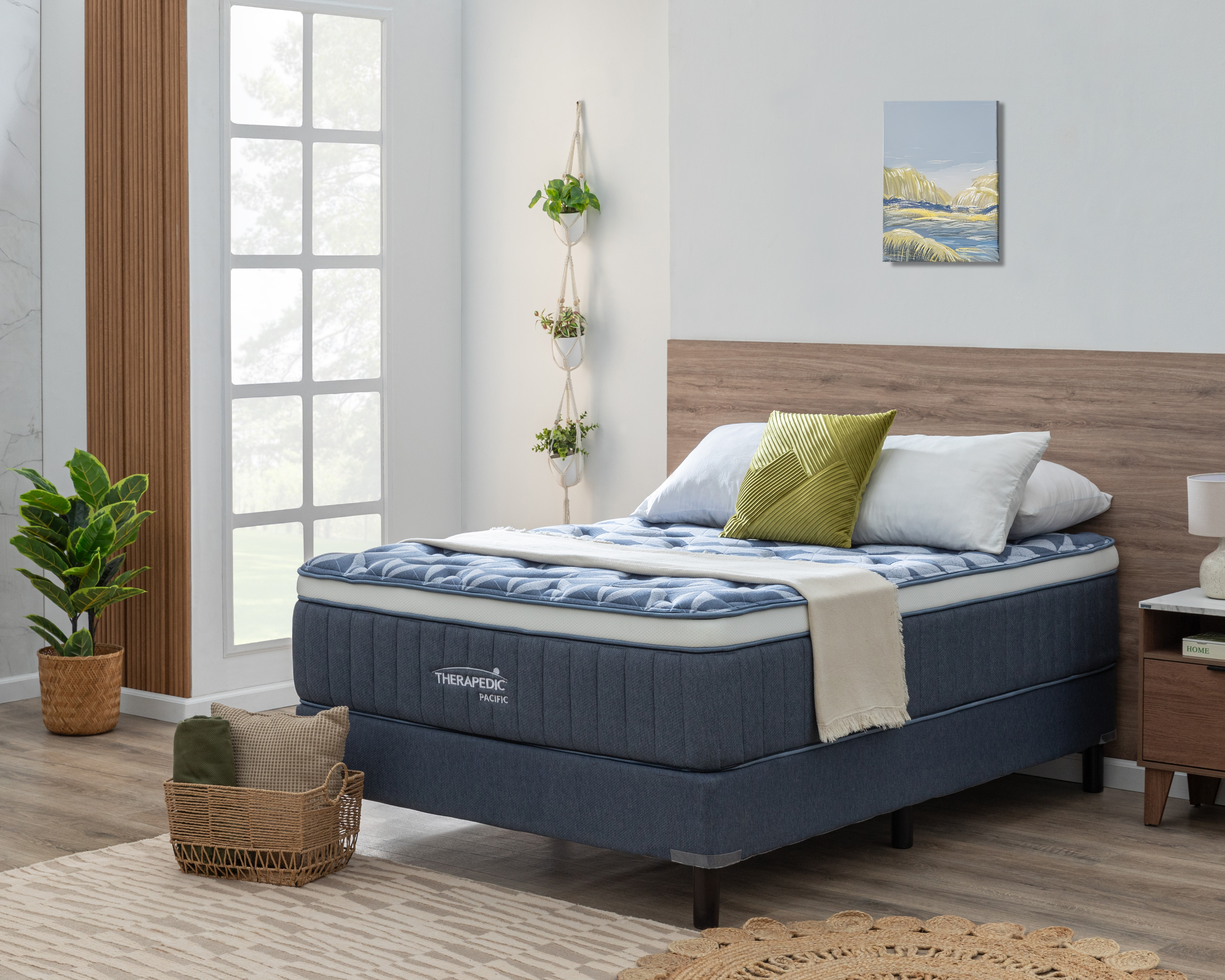 Foto 2 pulgar | Foto 1 | Juego de Colchón y Box Matrimonial Therapedic Pacific