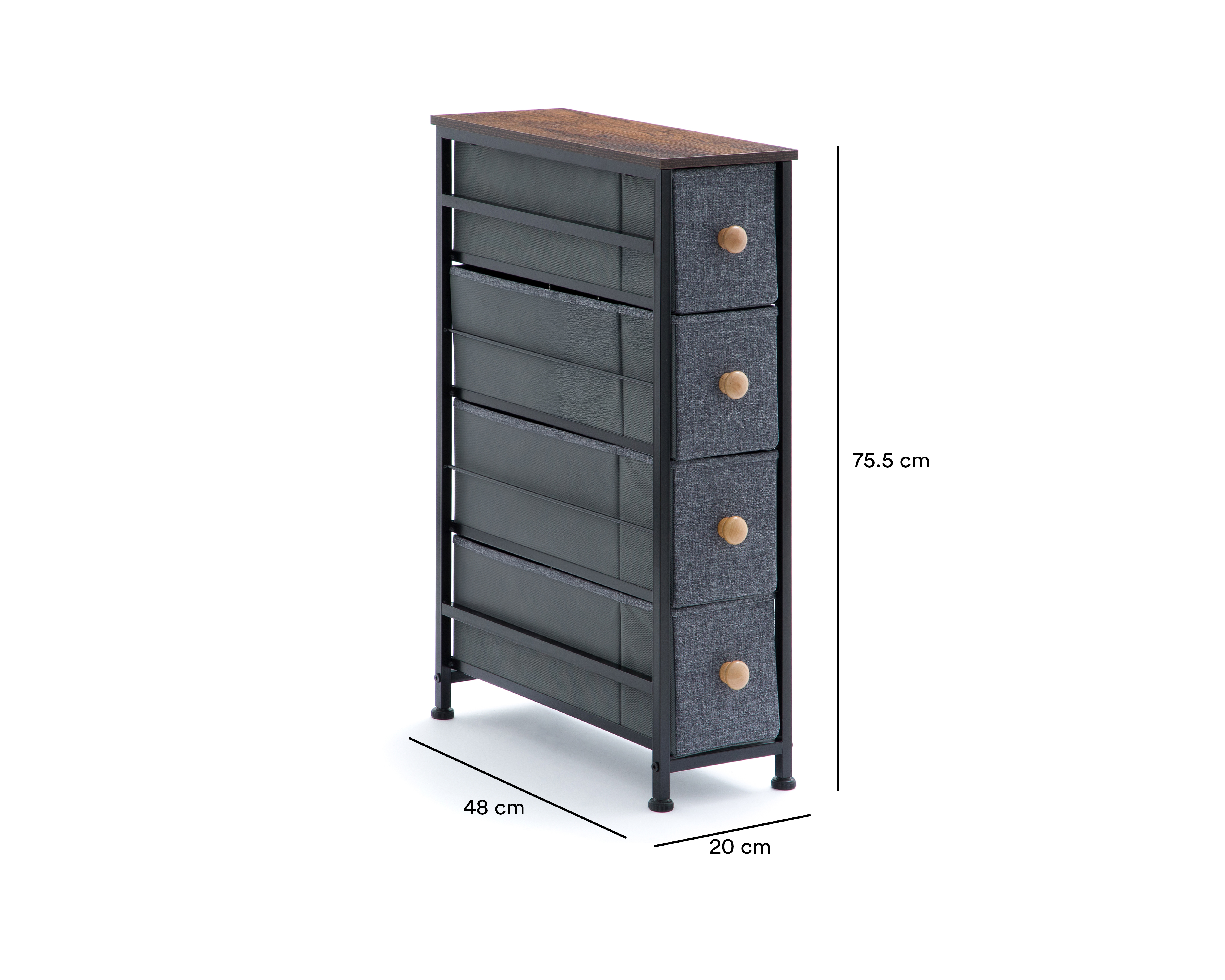 Foto 7 pulgar | Foto 6 | Mueble Organizador Multiusos de Tela +Simple Greta Gris
