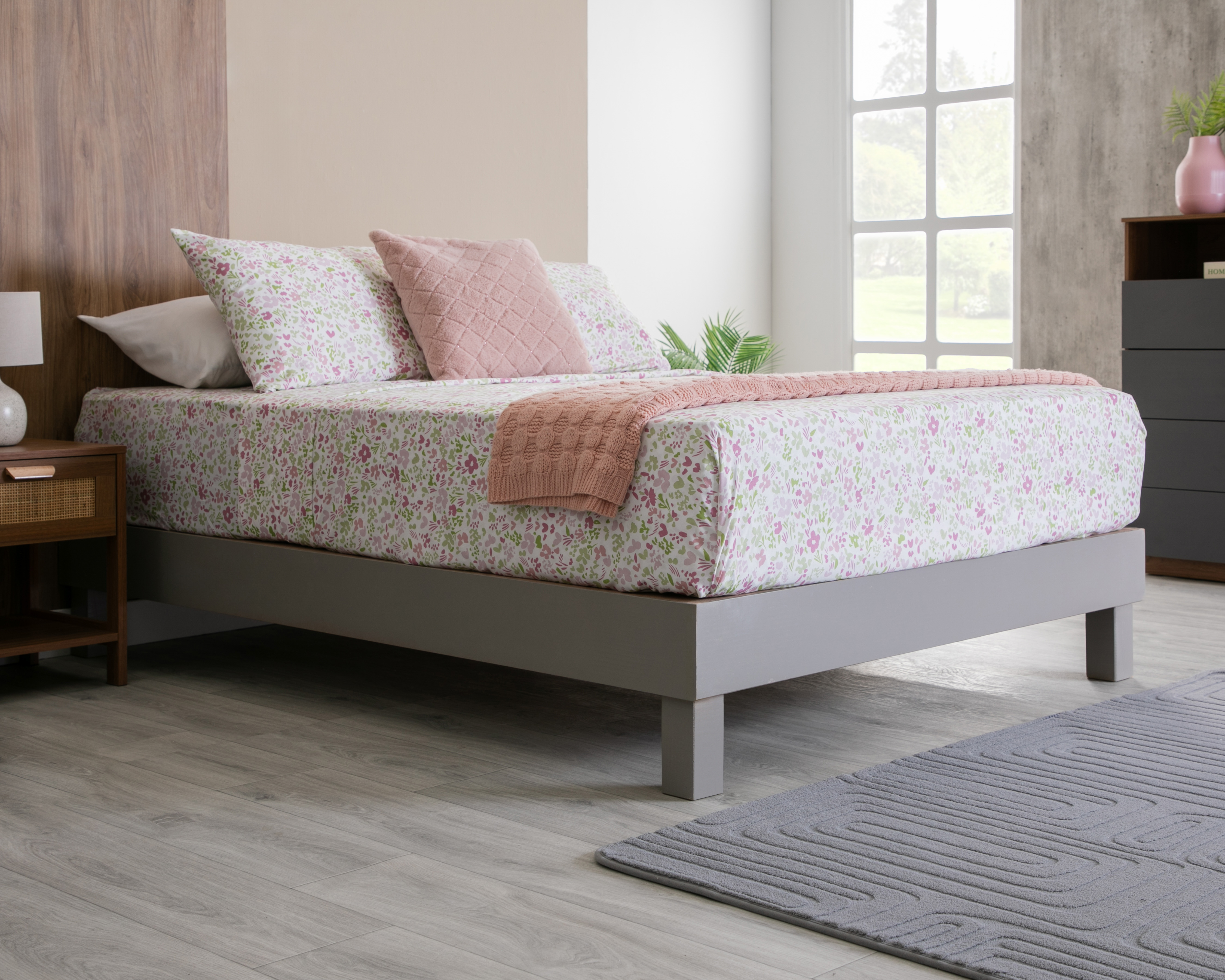 Base para Cama Matrimonial Cielo de Madera