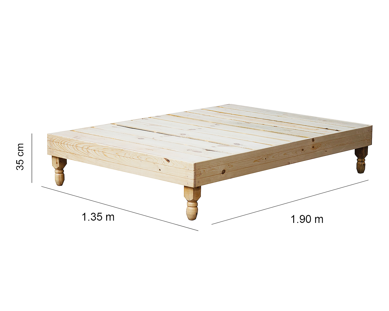 Foto 7 | Foto 7 | Base para Cama Matrimonial Sierra de Madera