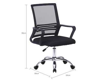 Foto 8 | Foto 8 | Silla de Oficina +Simple Negra