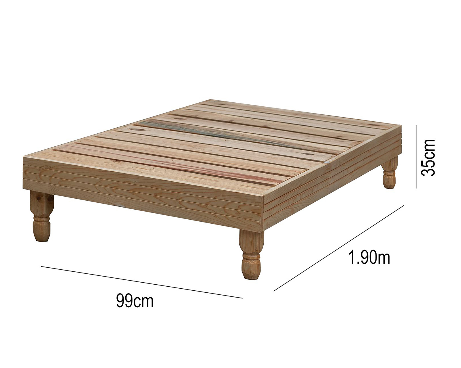 Foto 8 | Foto 8 | Base para Cama Individual Sierra de Madera