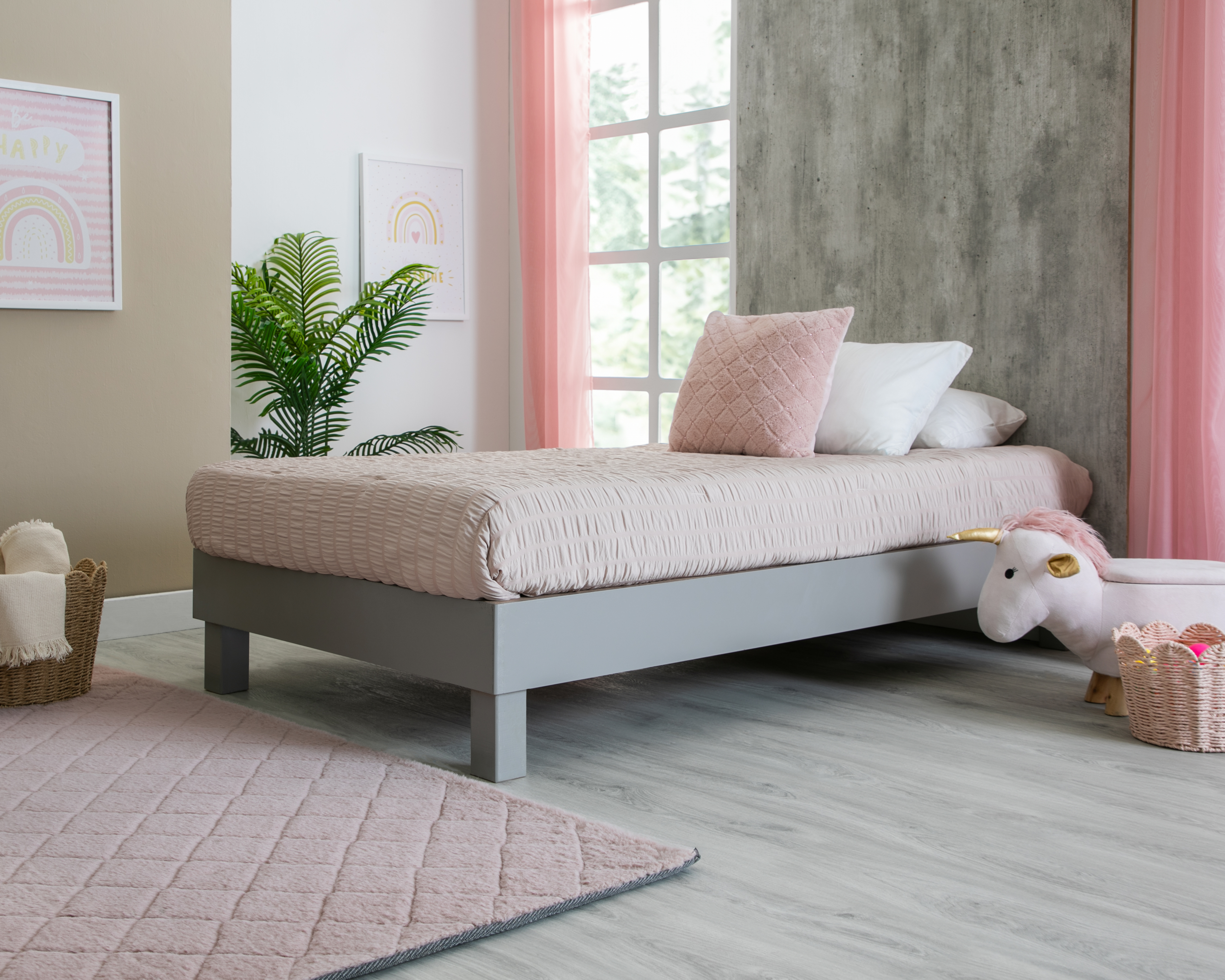 Base para Cama Individual Cielo de Madera