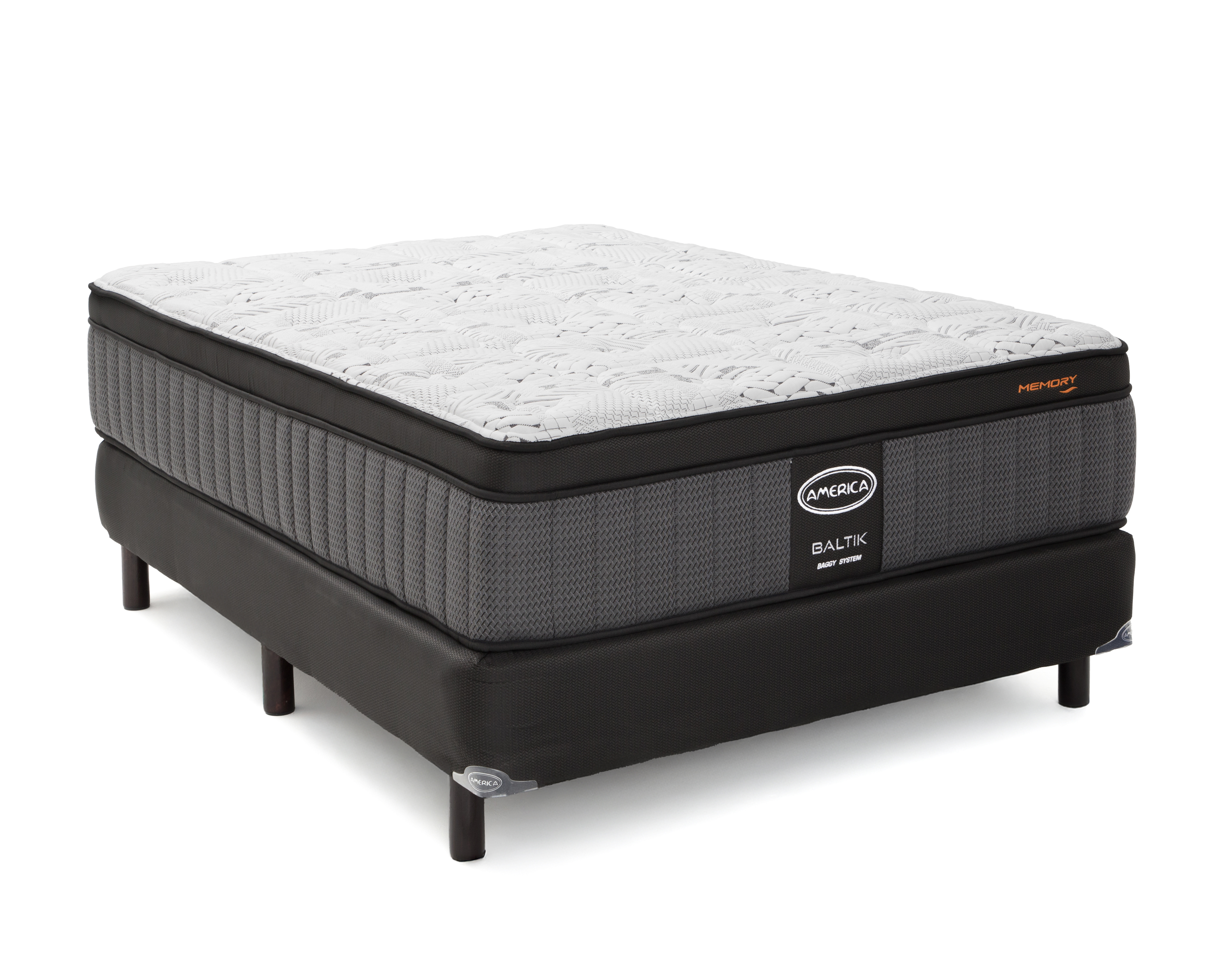 Foto 3 pulgar | Foto 2 | Juego de Colchón y Box Matrimonial América Baltik