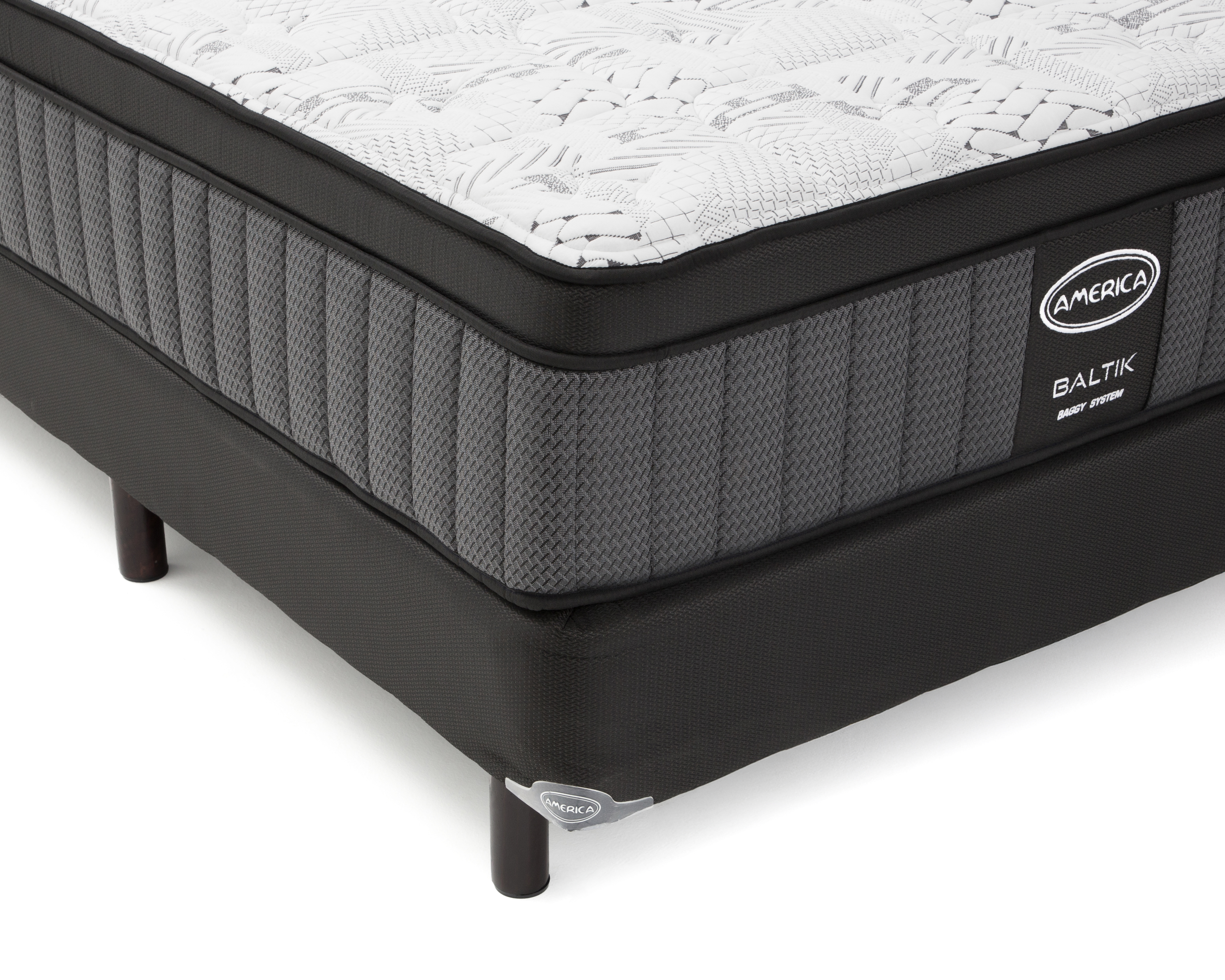 Foto 5 pulgar | Foto 4 | Juego de Colchón y Box Matrimonial América Baltik