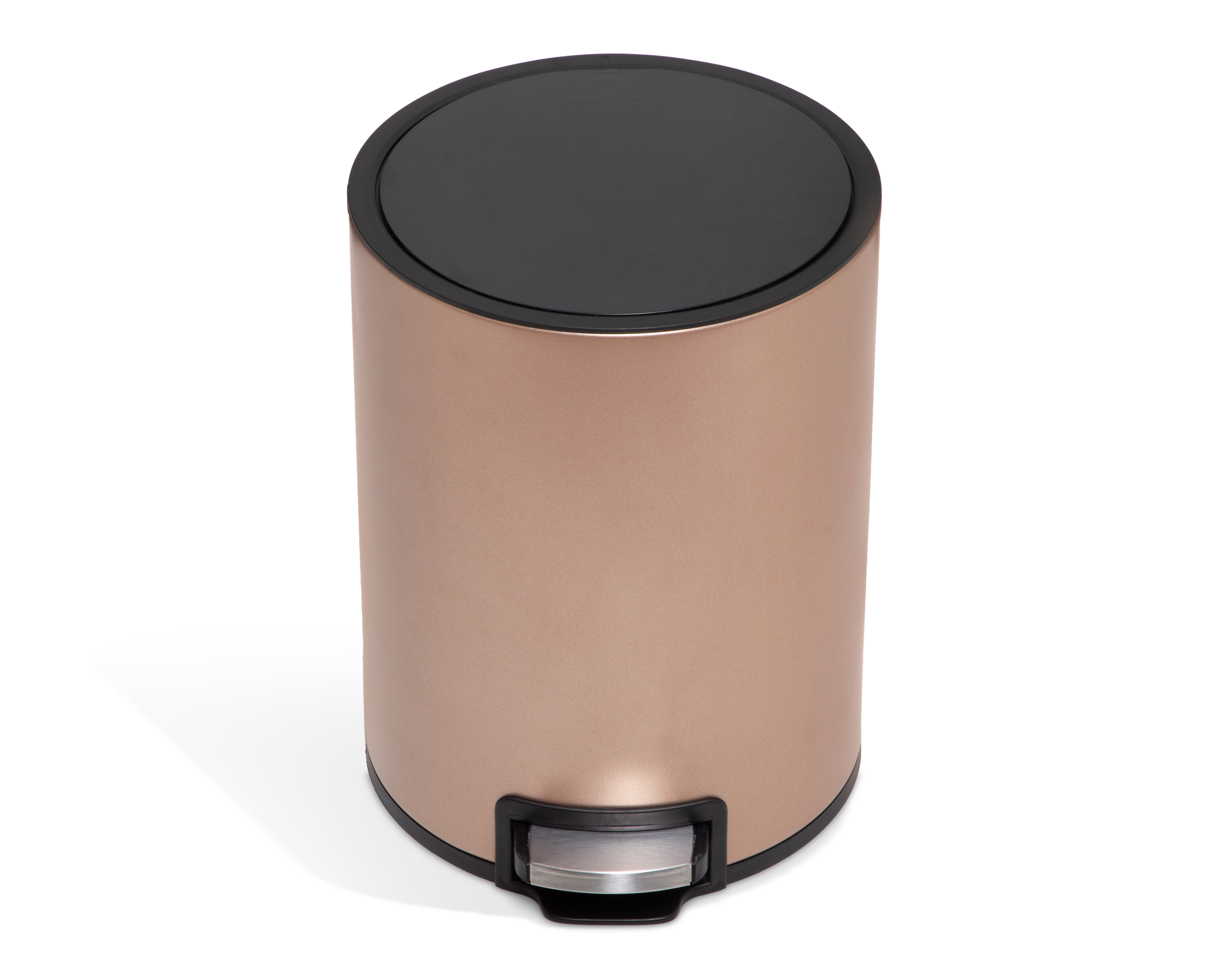 Foto 3 pulgar | Foto 2 | Bote de Basura de Metal +Simple Virgo Dorado