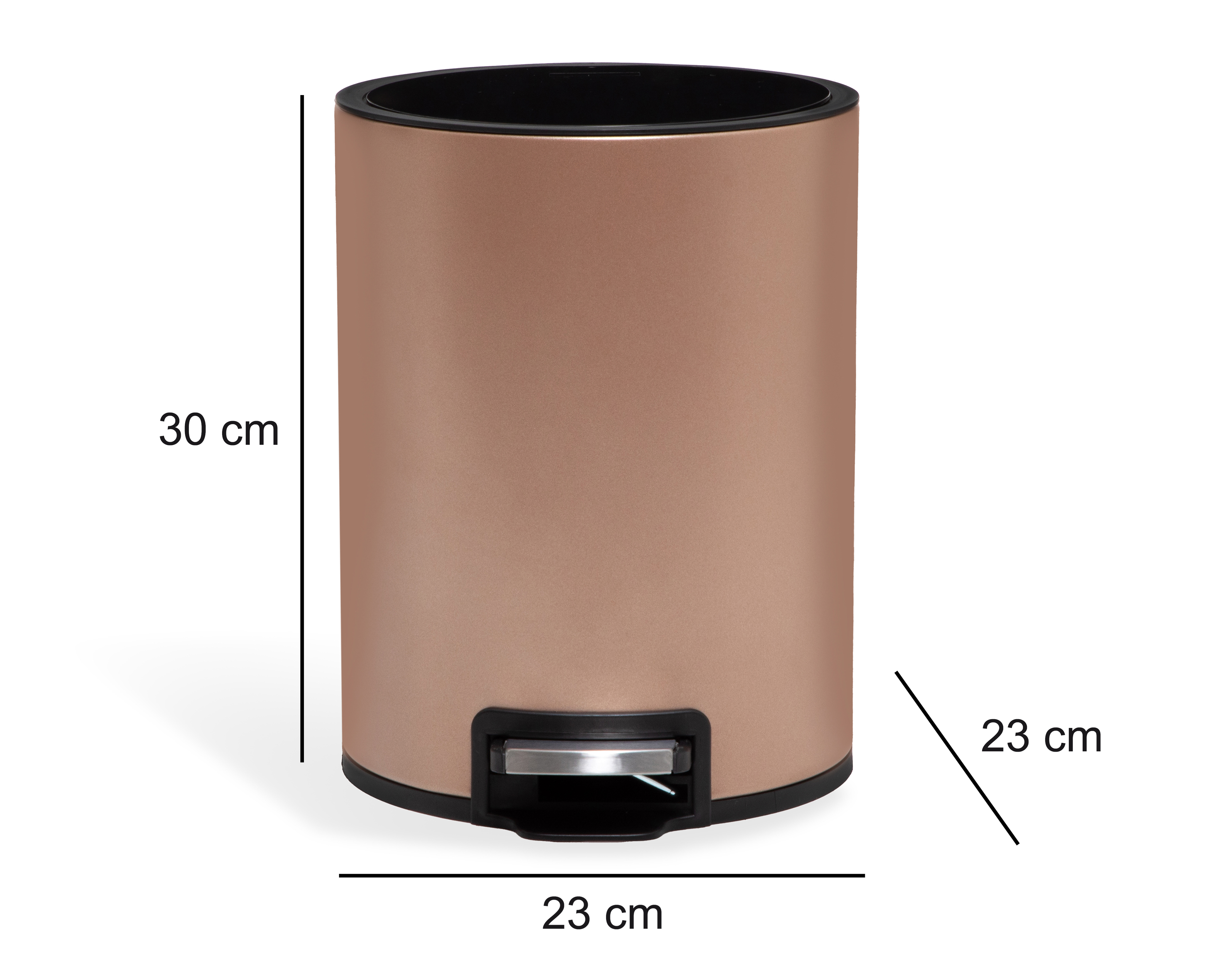 Foto 5 | Foto 5 | Bote de Basura de Metal +Simple Virgo Dorado