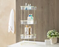 Organizador de Regadera de Plástico +Simple Anahi Transparente