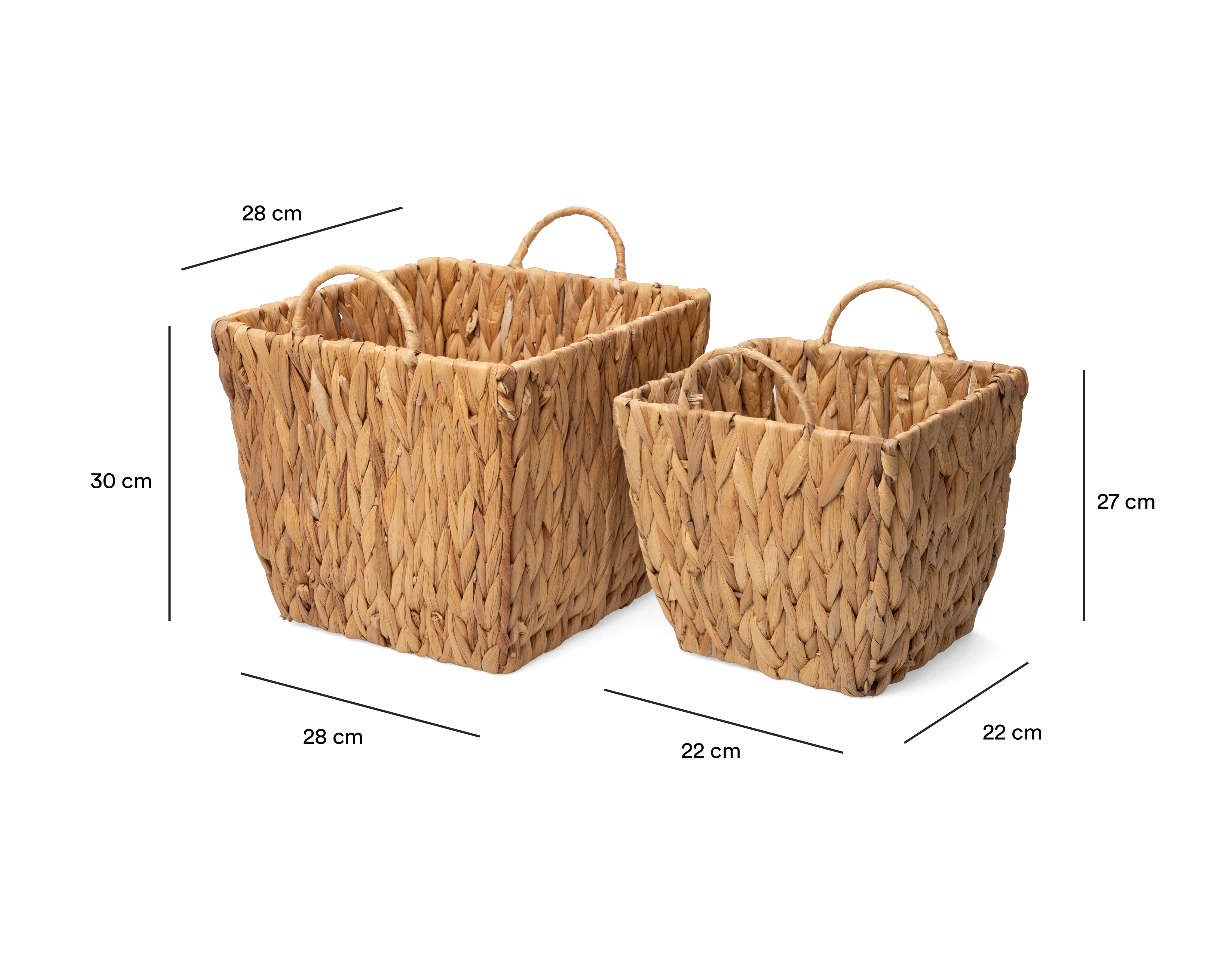 Foto 7 | Foto 7 | Canasta de Jacinto de Agua +Simple Alma 2 Piezas