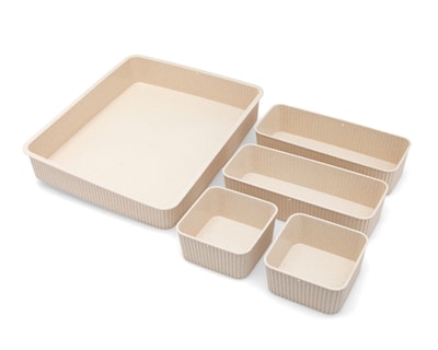 Foto 1 | Foto 1 | Organizador de Accesorios de Plástico +Simple Arabia Beige 5 Piezas