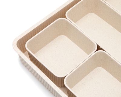 Foto 5 | Foto 5 | Organizador de Accesorios de Plástico +Simple Arabia Beige 5 Piezas