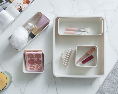 Foto 6 | Foto 6 | Organizador de Accesorios de Plástico +Simple Arabia Beige 5 Piezas