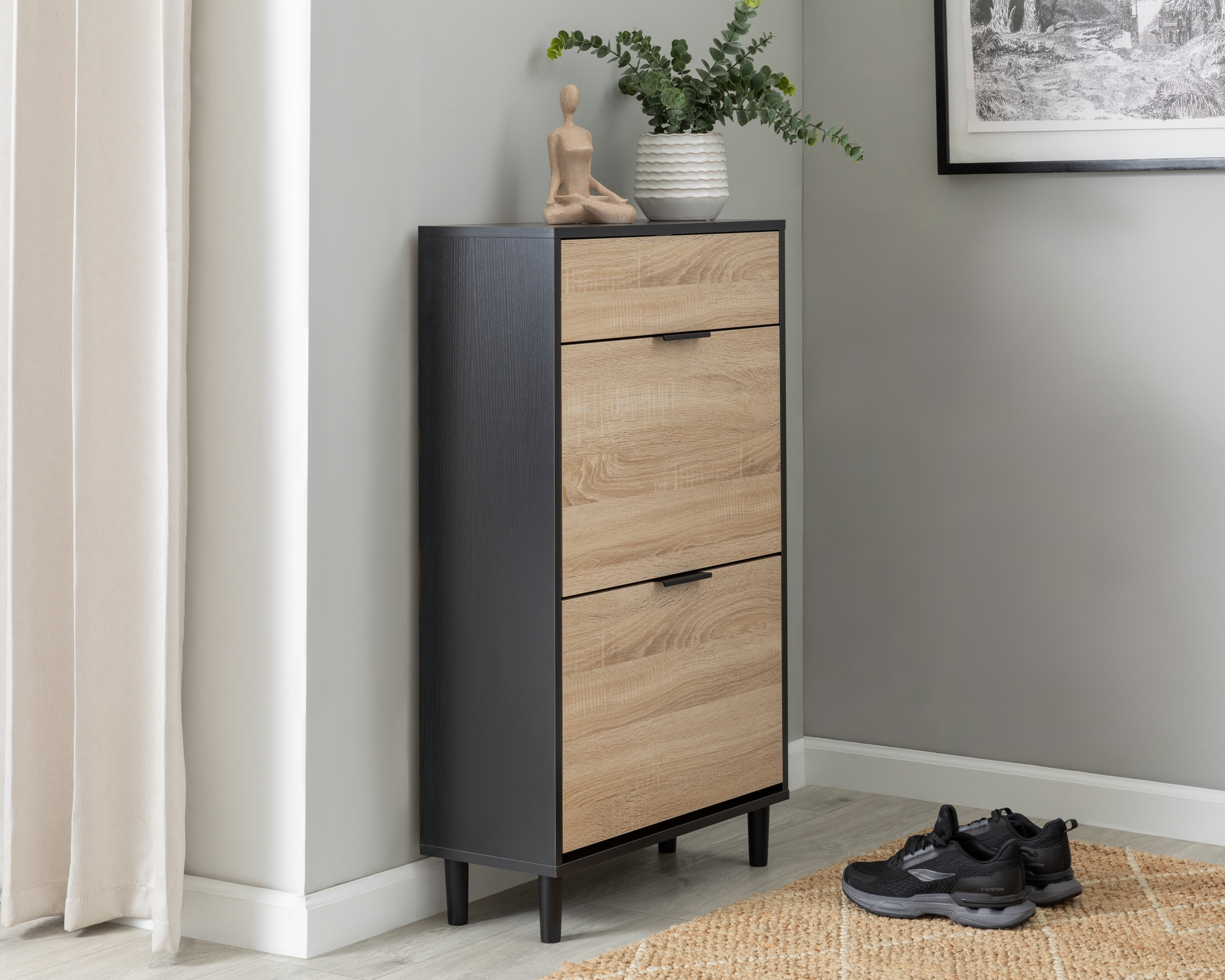 Zapatera de Madera +Simple Elisa para 12 Pares