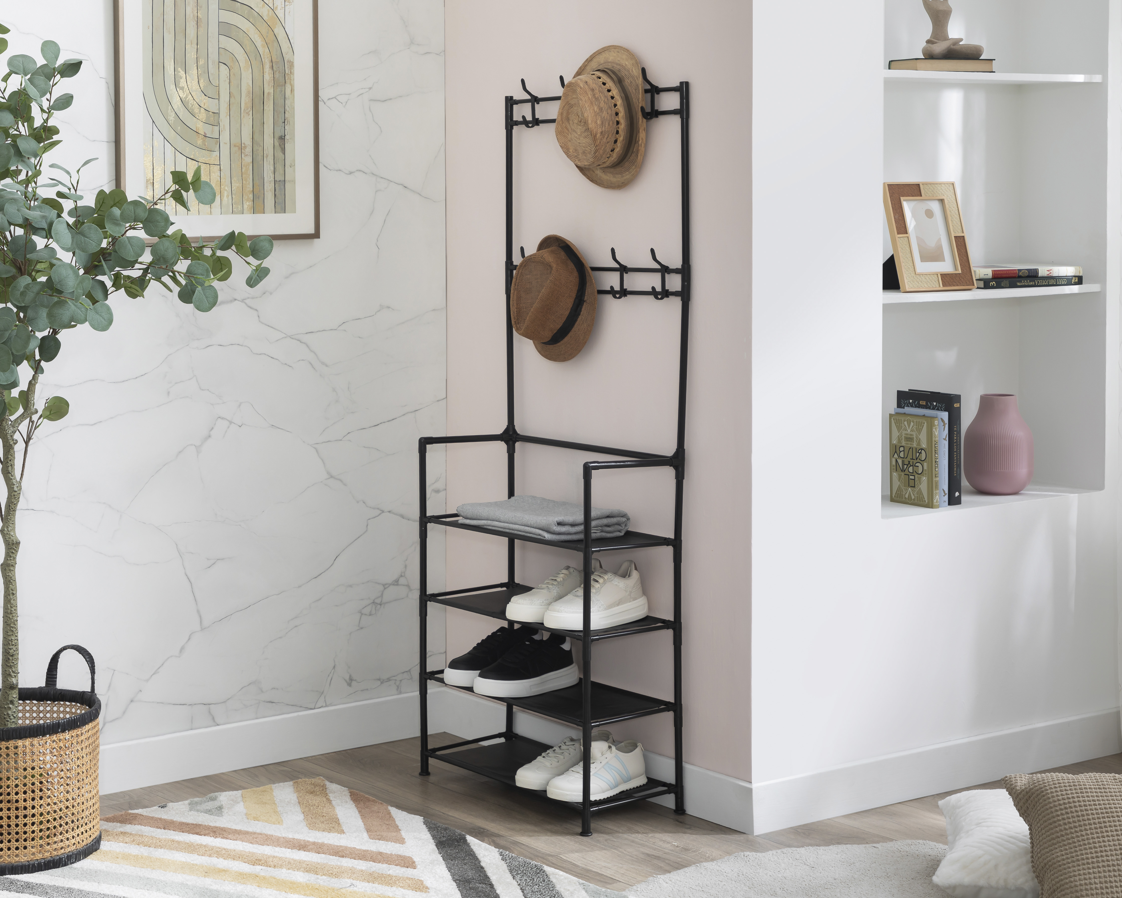 Foto 1 | Foto 1 | Zapatera de Metal +Simple Gisela con Perchas