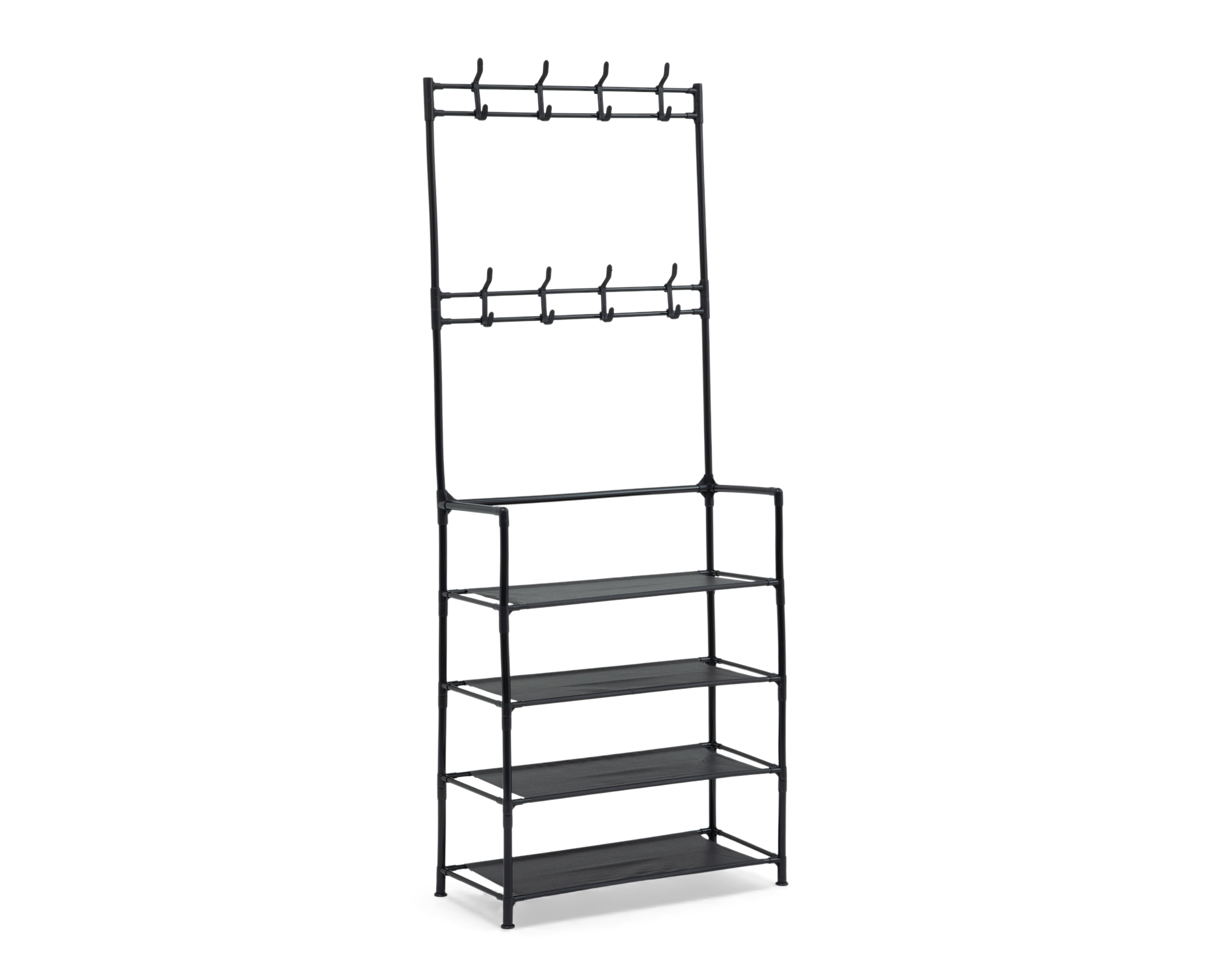 Foto 3 pulgar | Foto 2 | Zapatera de Metal +Simple Gisela con Perchas