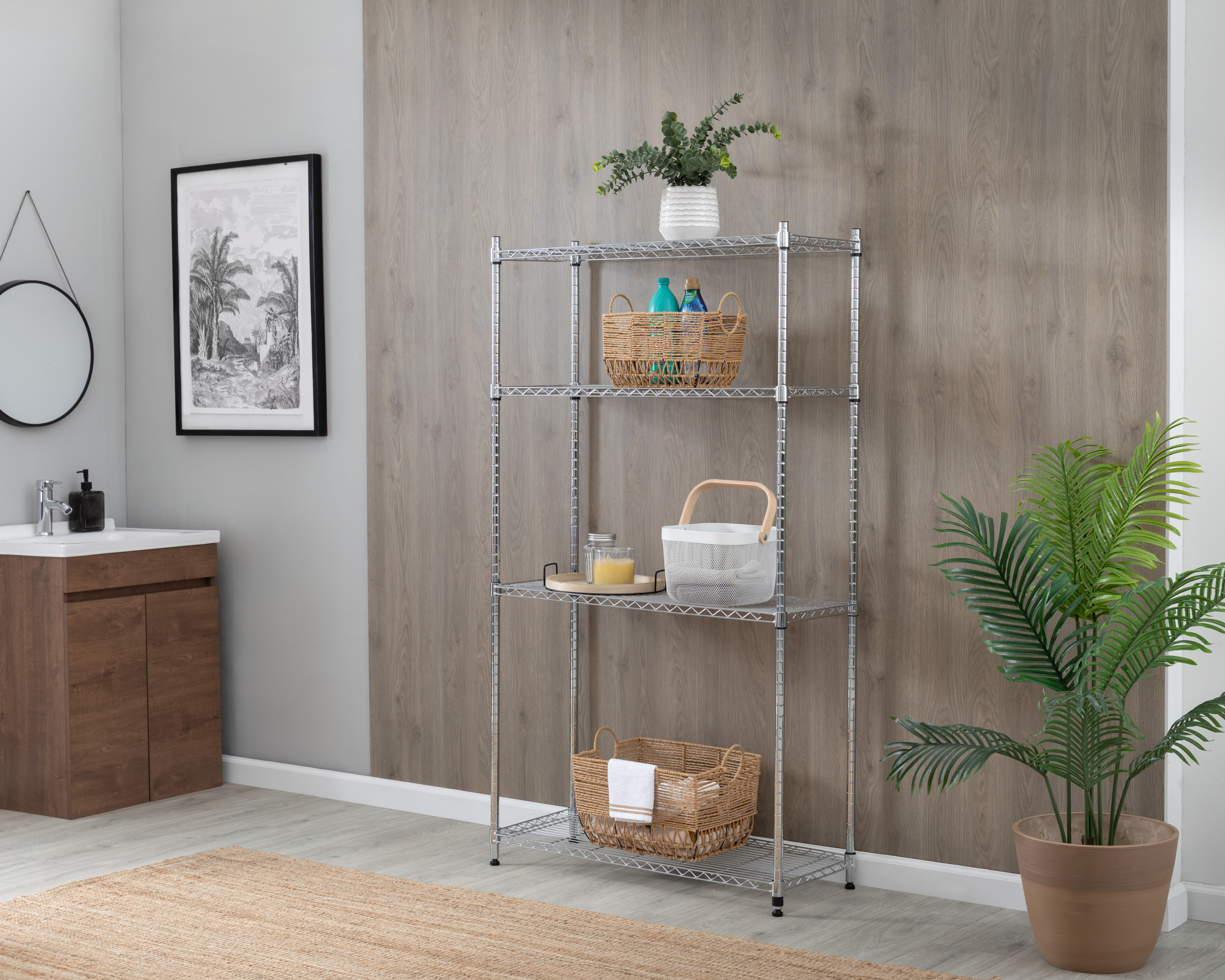 Estante de Metal +Simple Argos Plata