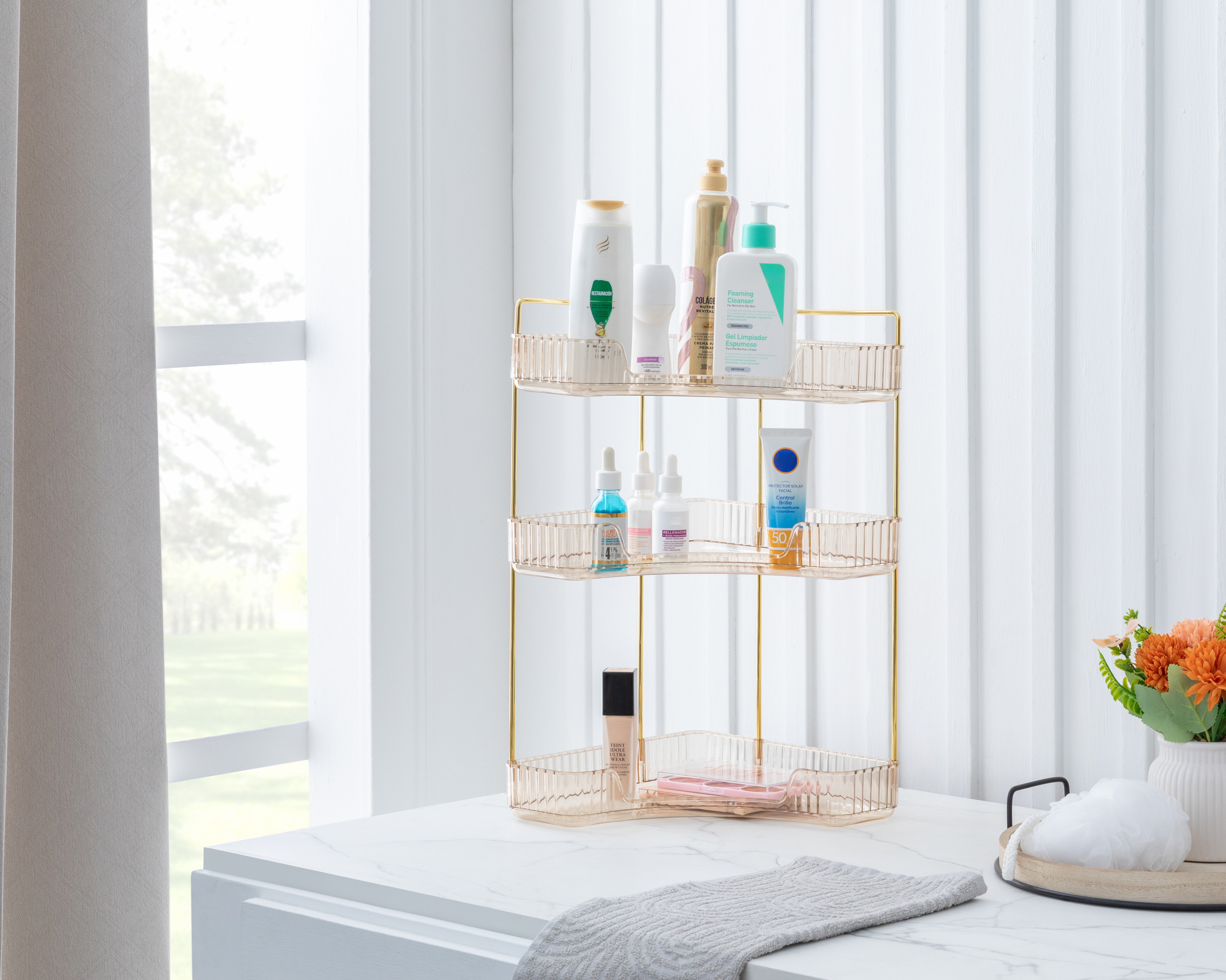 Organizador para Baño +Simple Bonnie Dorado