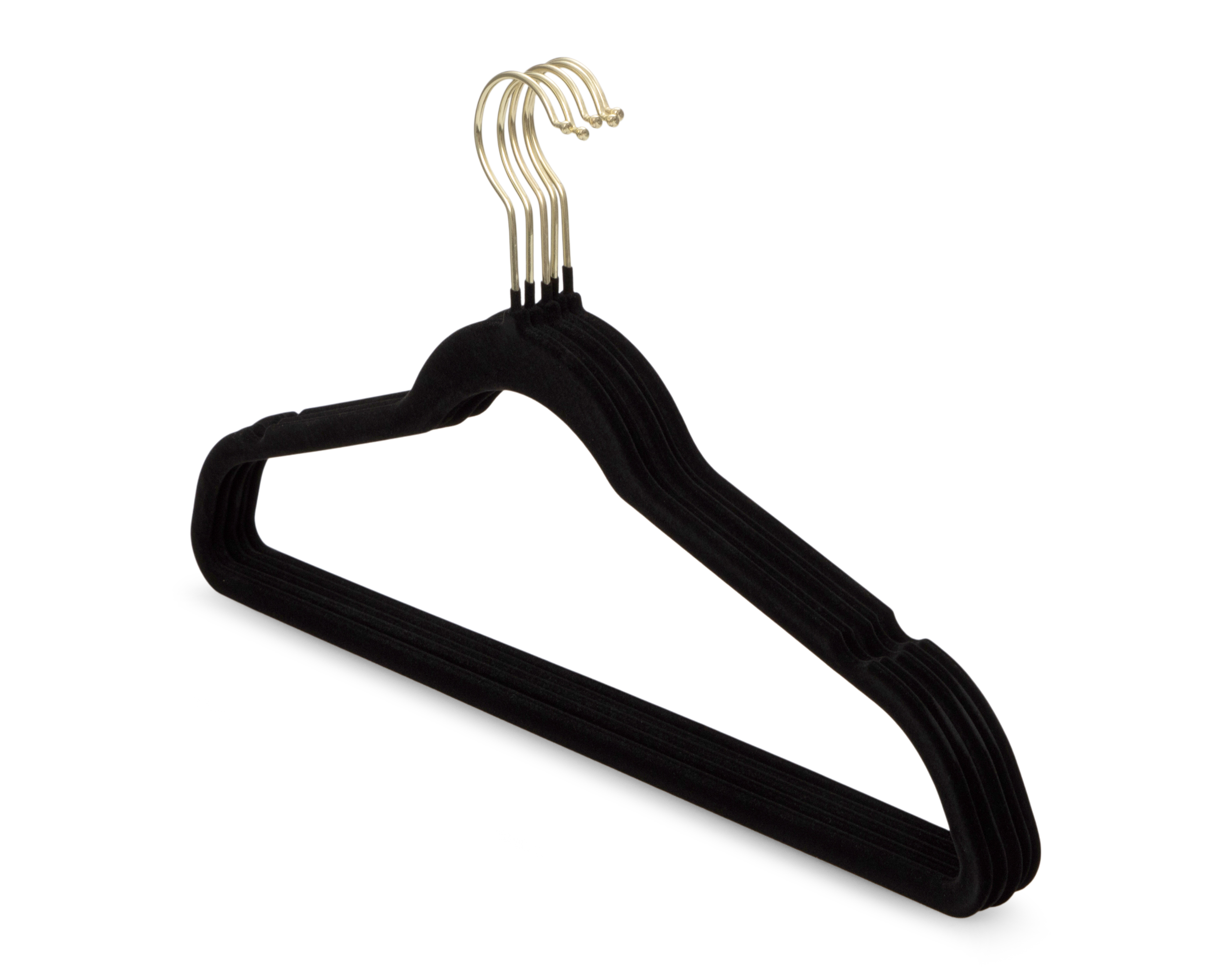 Foto 3 pulgar | Foto 2 | Gancho para Ropa de Velvet +Simple Negro 50 Piezas