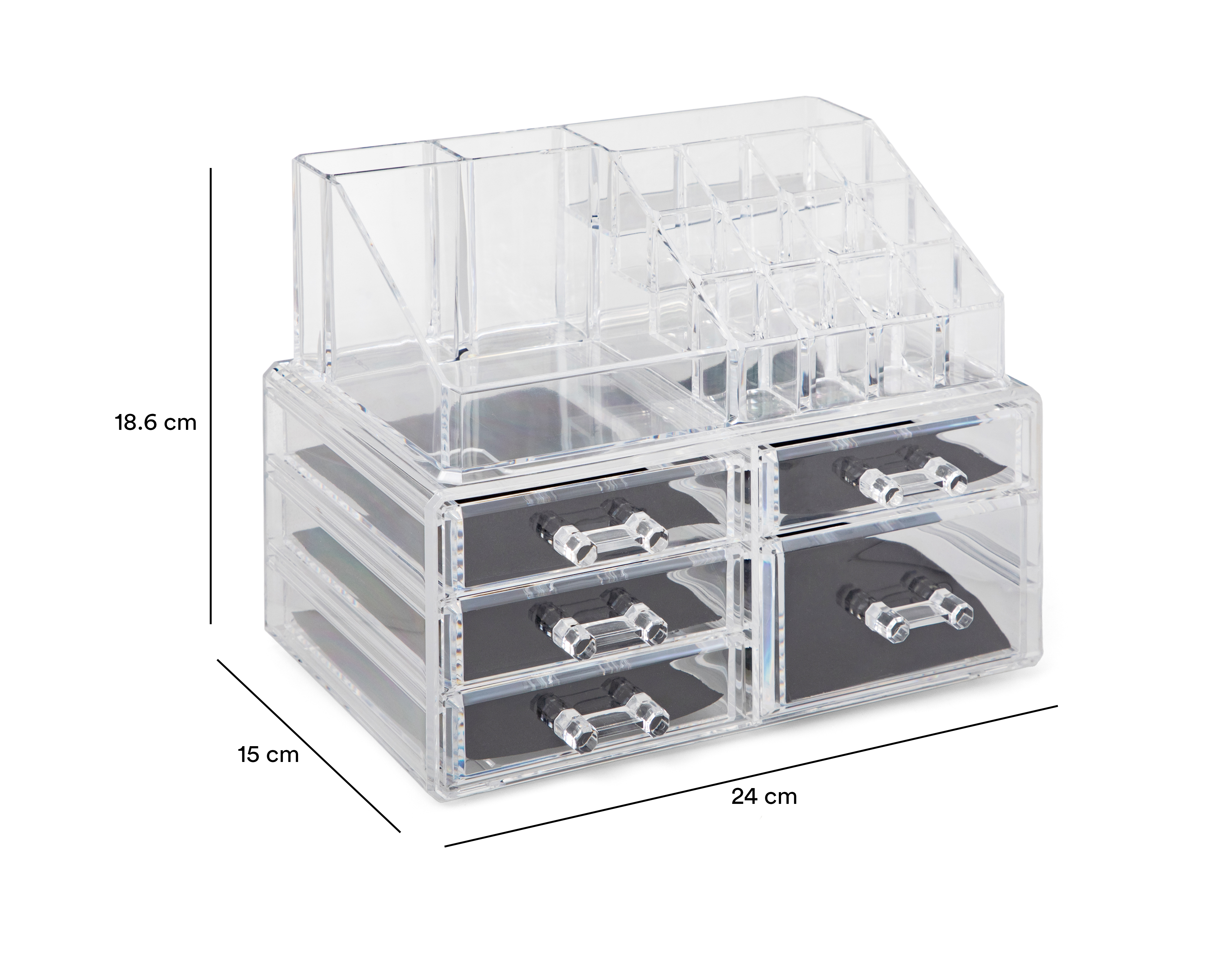 Foto 6 | Foto 6 | Organizador para Maquillaje de Plástico +Simple Cathy Transparente