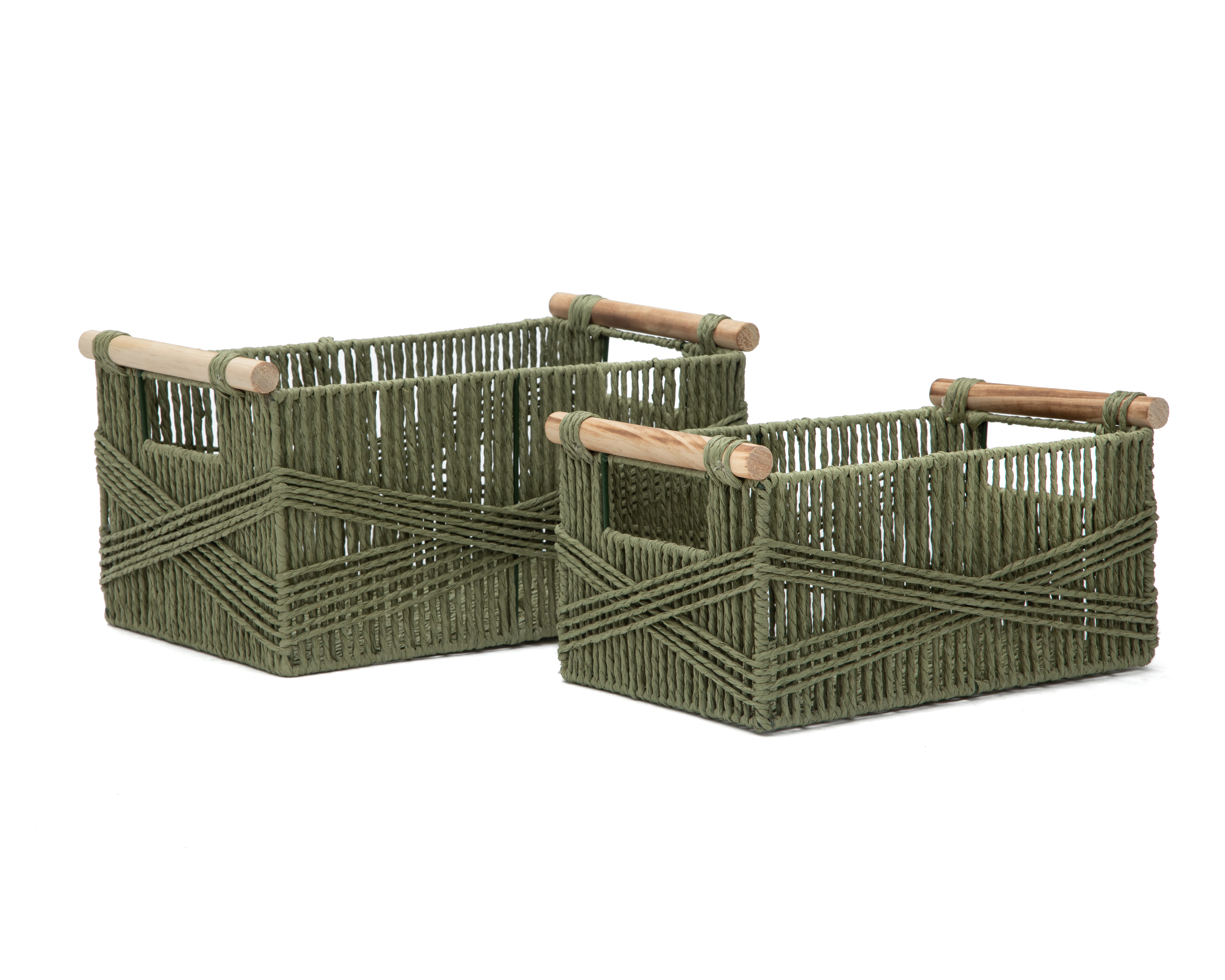 Canasta de Papel Gabi +Simple 2 Piezas