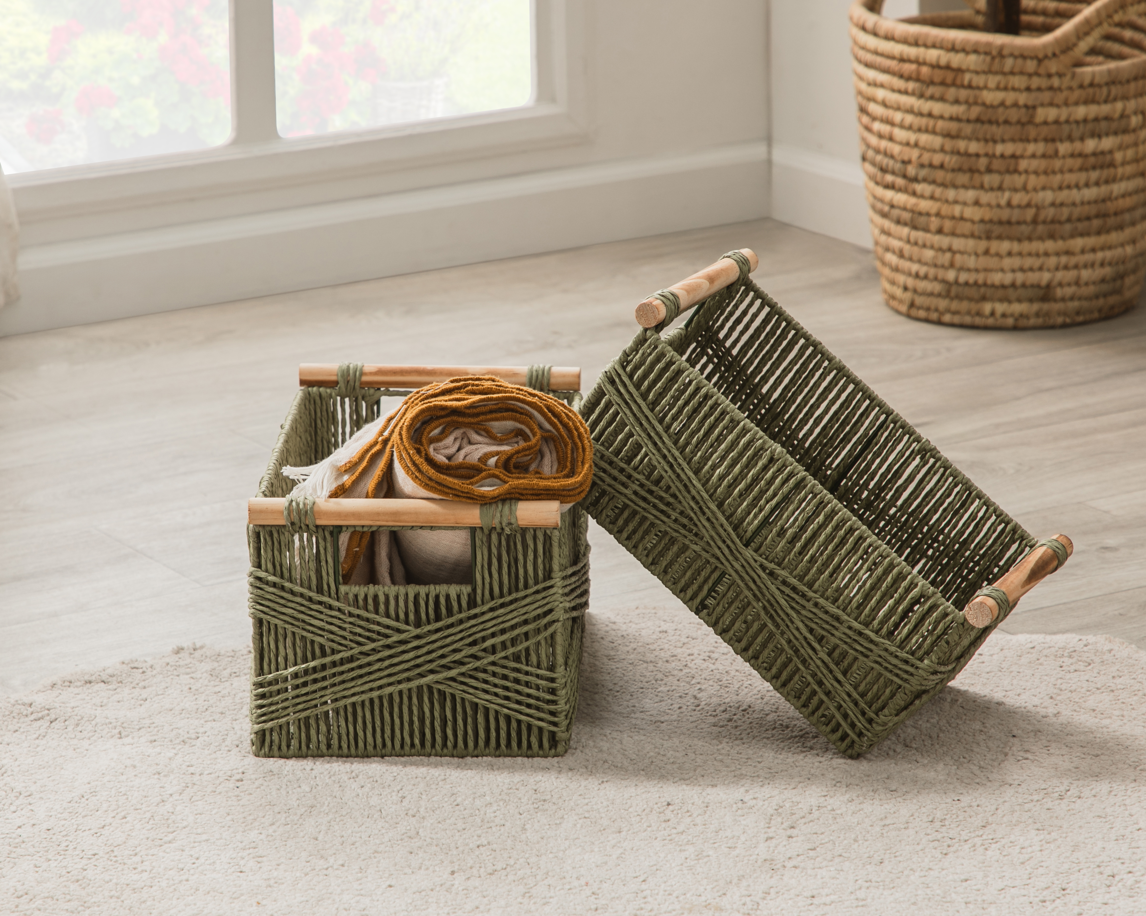 Foto 7 pulgar | Foto 6 | Canasta de Papel Gabi +Simple 2 Piezas