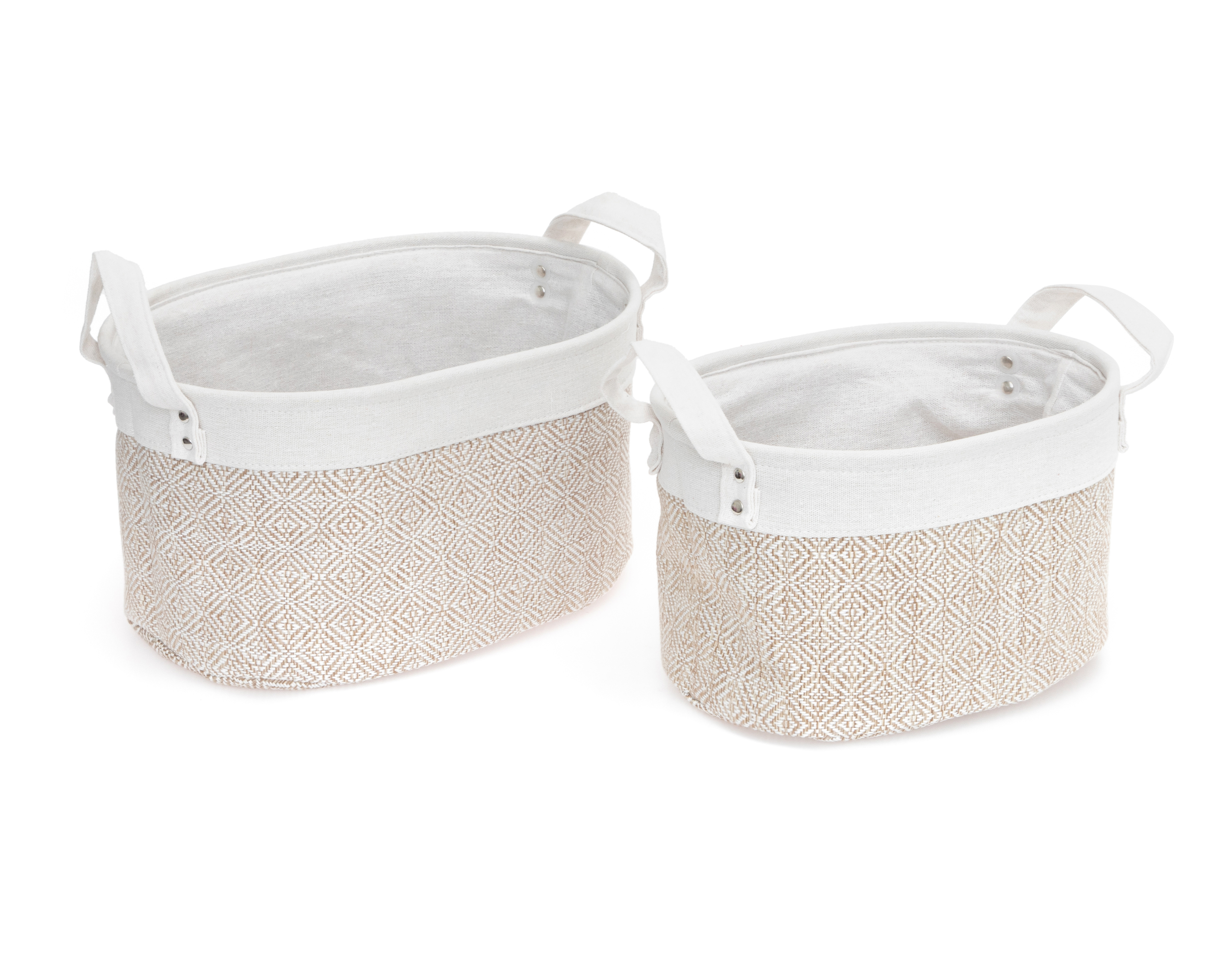 Canasta de Tela Raquel +Simple 2 Piezas