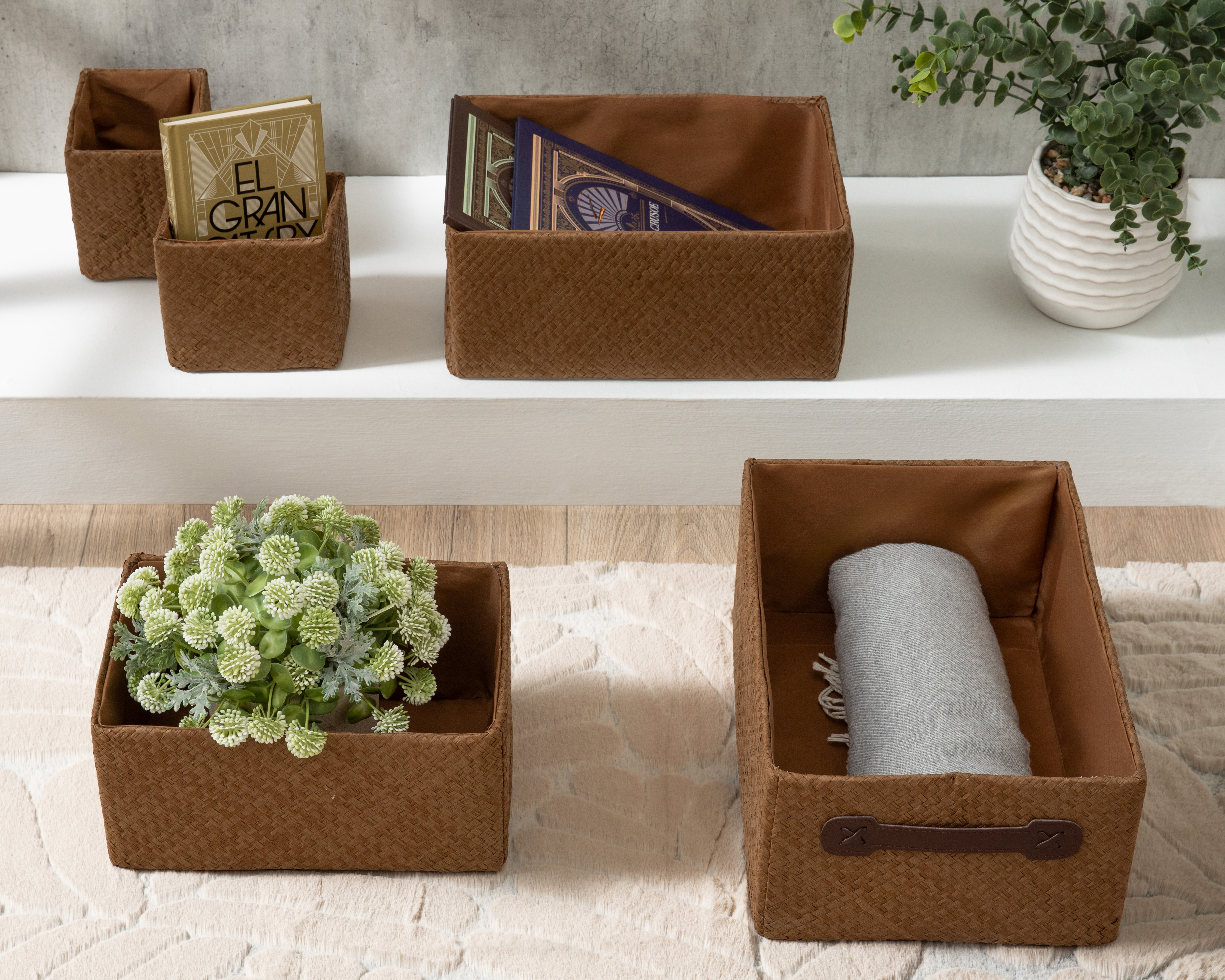 Foto 6 | Foto 6 | Canasta de Tela Sheila +Simple 5 Pieza