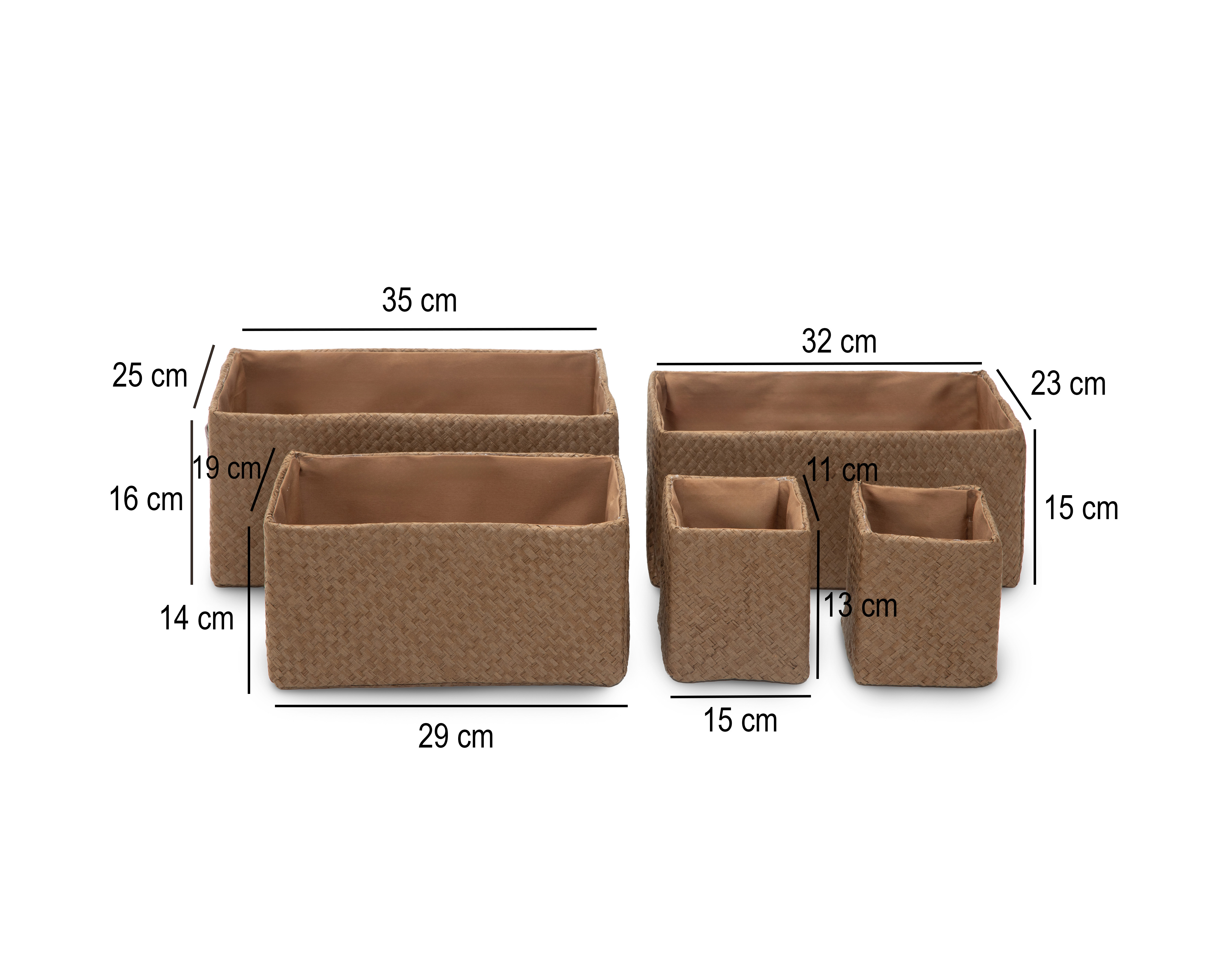 Foto 7 | Foto 7 | Canasta de Tela Sheila +Simple 5 Pieza