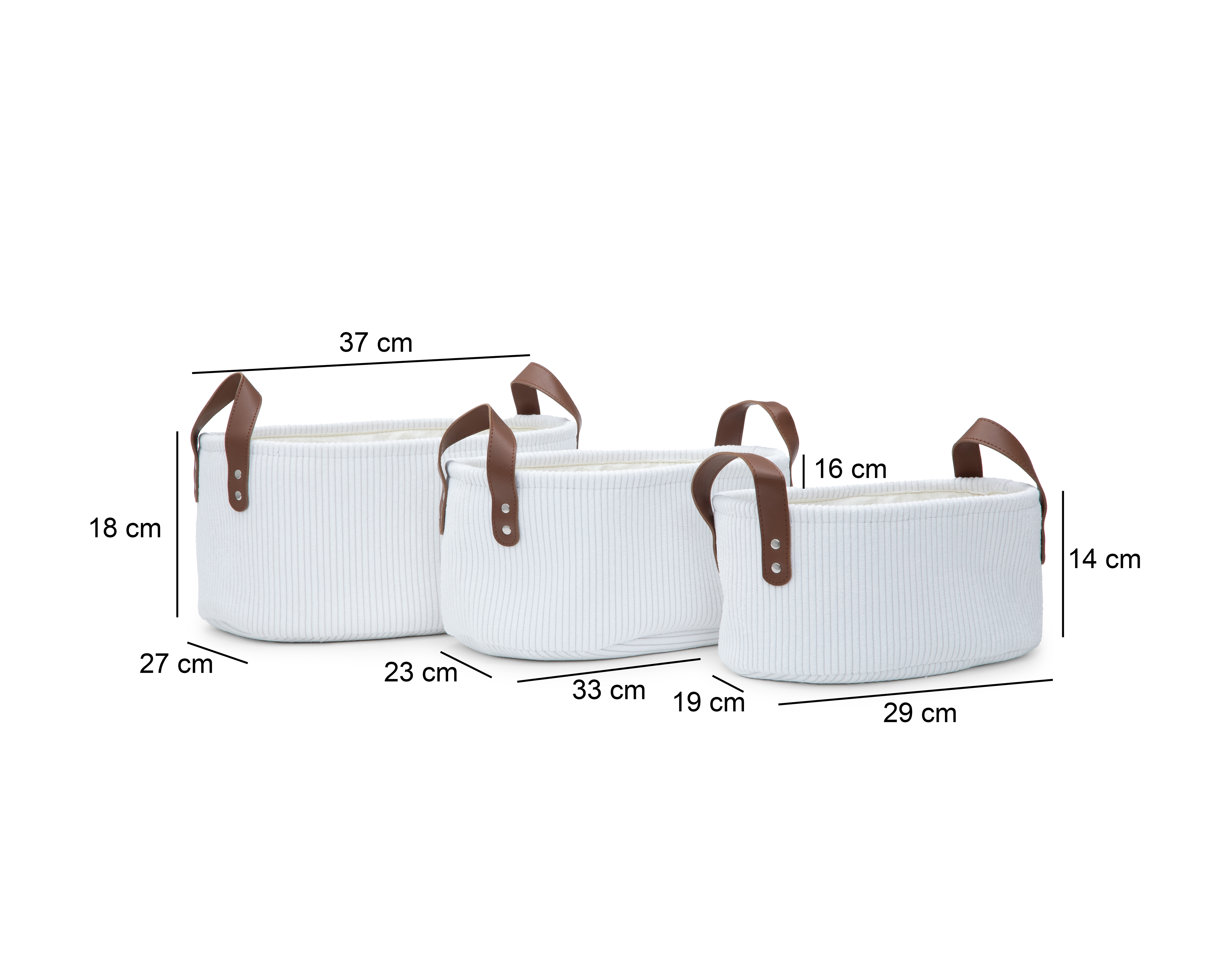 Foto 8 pulgar | Foto 7 | Canasta de Tela Dayla +Simple 3 Piezas