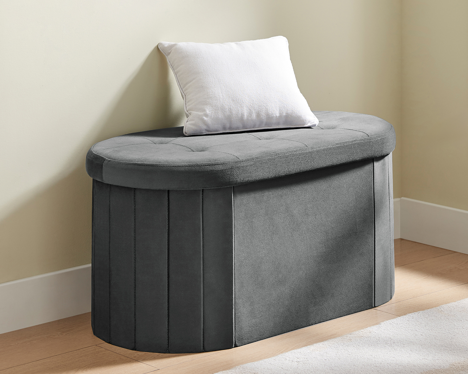 Banco de Madera +Simple Lirio Gris