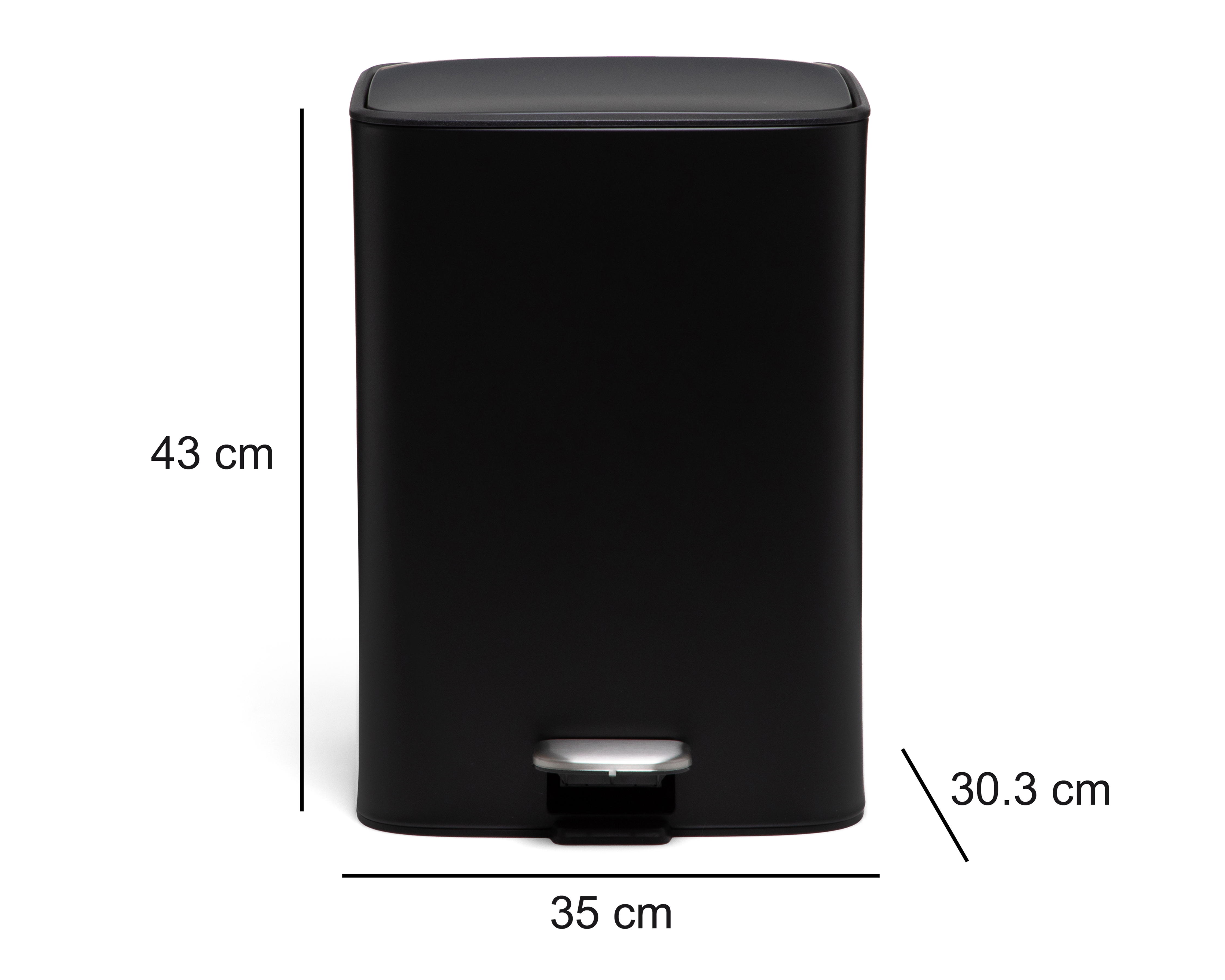 Foto 6 pulgar | Foto 5 | Bote de Basura de Metal +Simple Capricornio Negro