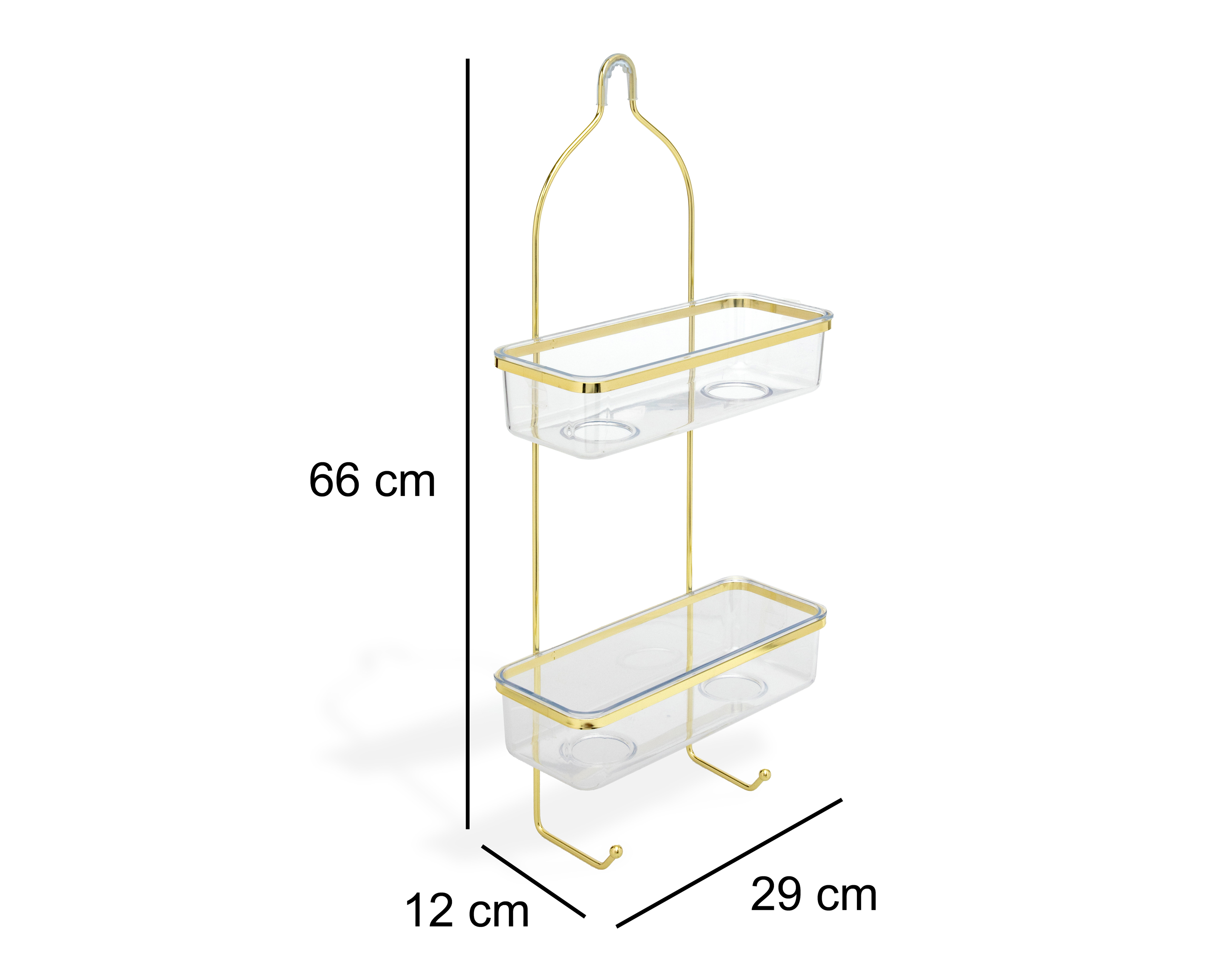 Foto 5 | Foto 5 | Organizador de Regadera de Plástico +Simple Bali Dorado