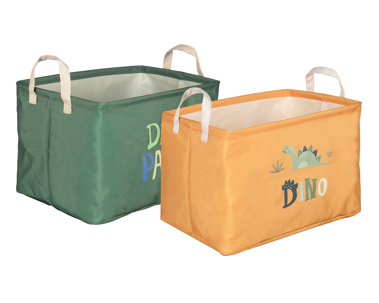 Canasta de Almacenamiento de Poliéster +Simple Jurásico 2 Piezas
