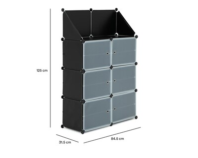 Foto 6 | Foto 6 | Zapatera de Polipropileno y Metal +Simple Kira Negra