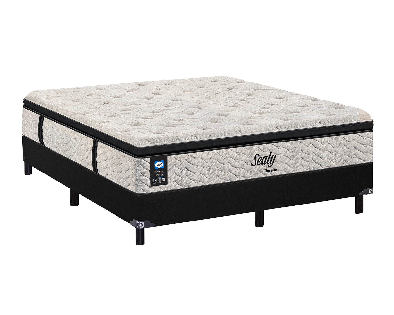 Foto 3 pulgar | Foto 2 | Juego de Box y Colchón Queen Size Sealy Glossom