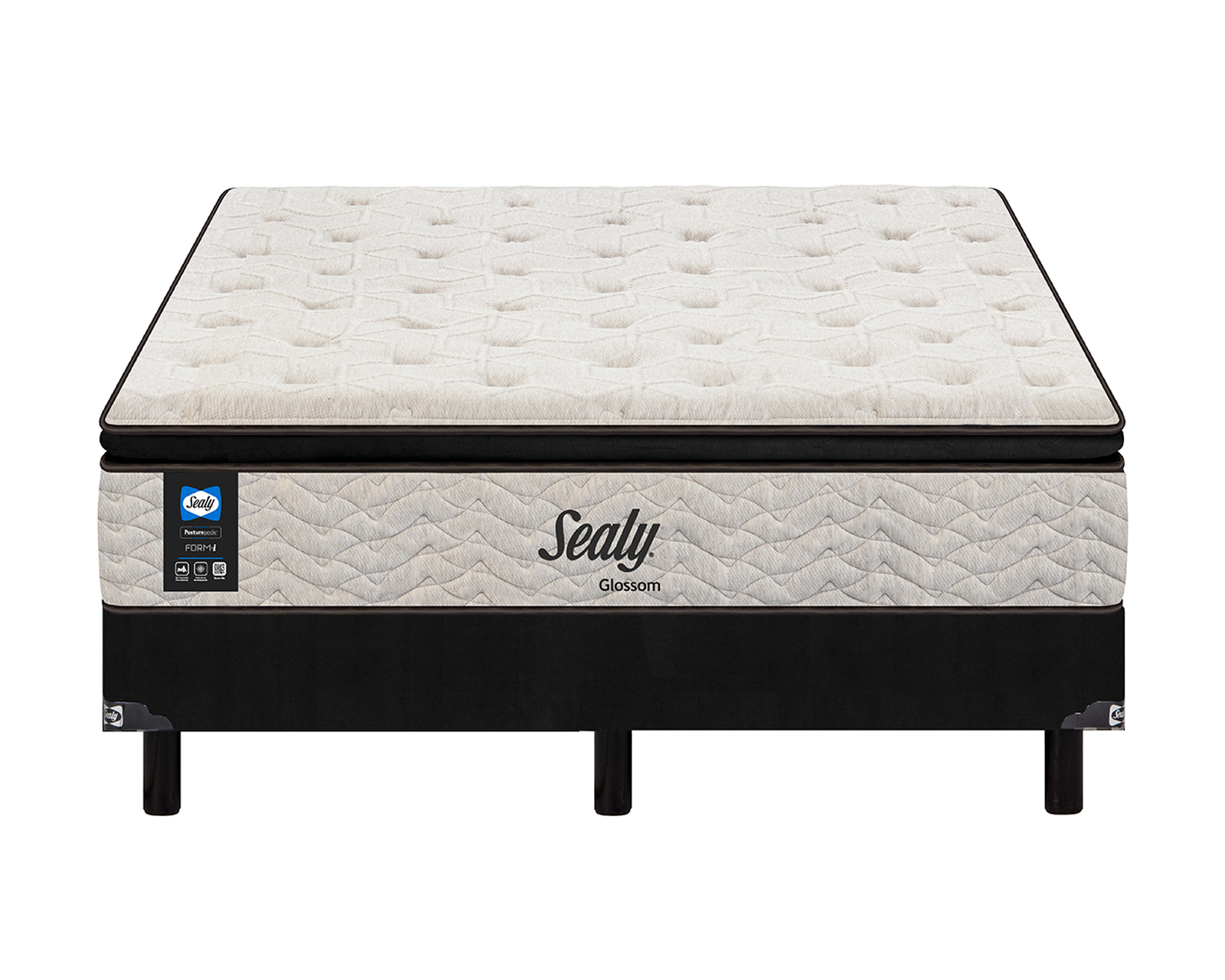 Foto 4 pulgar | Foto 3 | Juego de Box y Colchón Queen Size Sealy Glossom