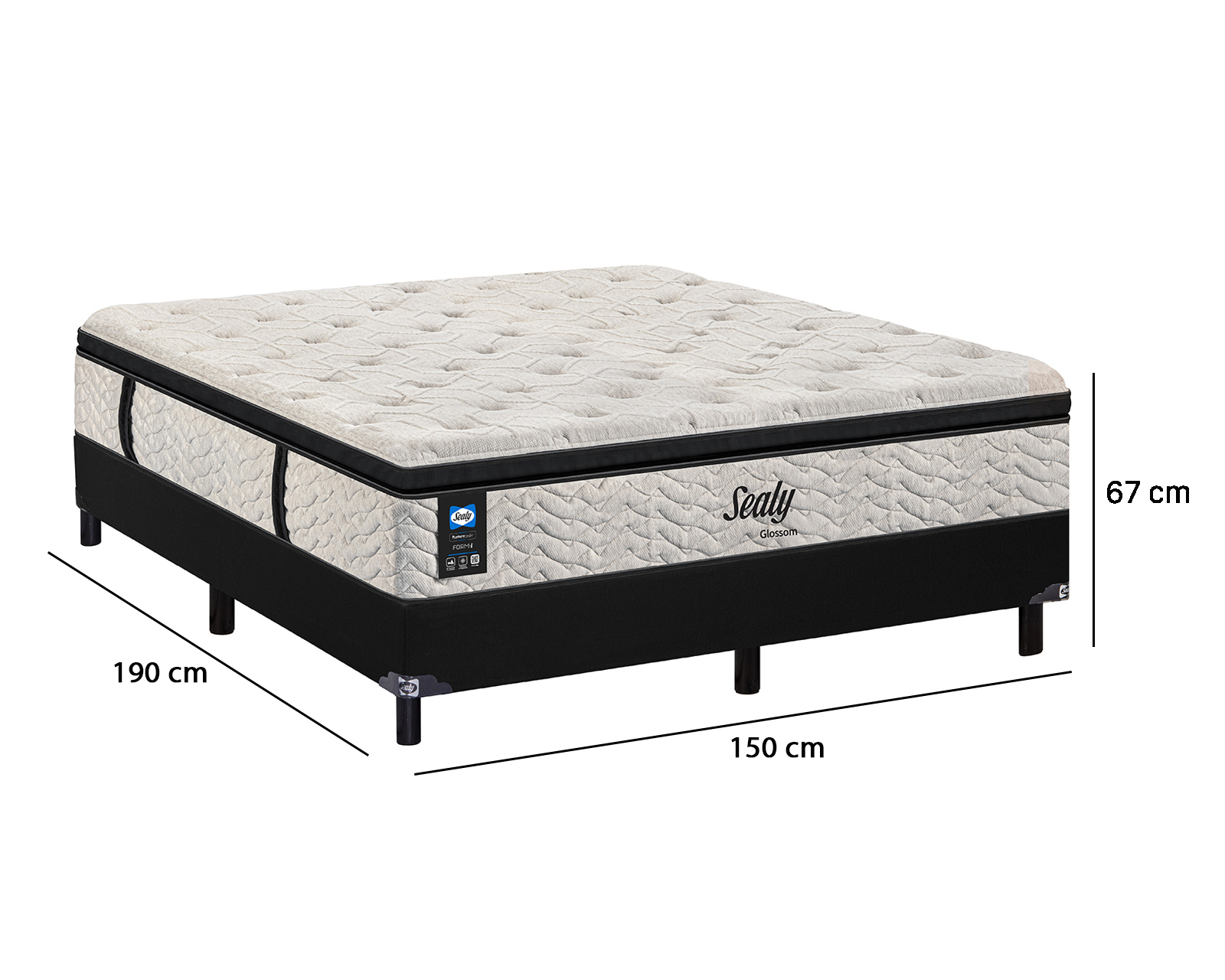 Foto 8 | Foto 8 | Juego de Box y Colchón Queen Size Sealy Glossom