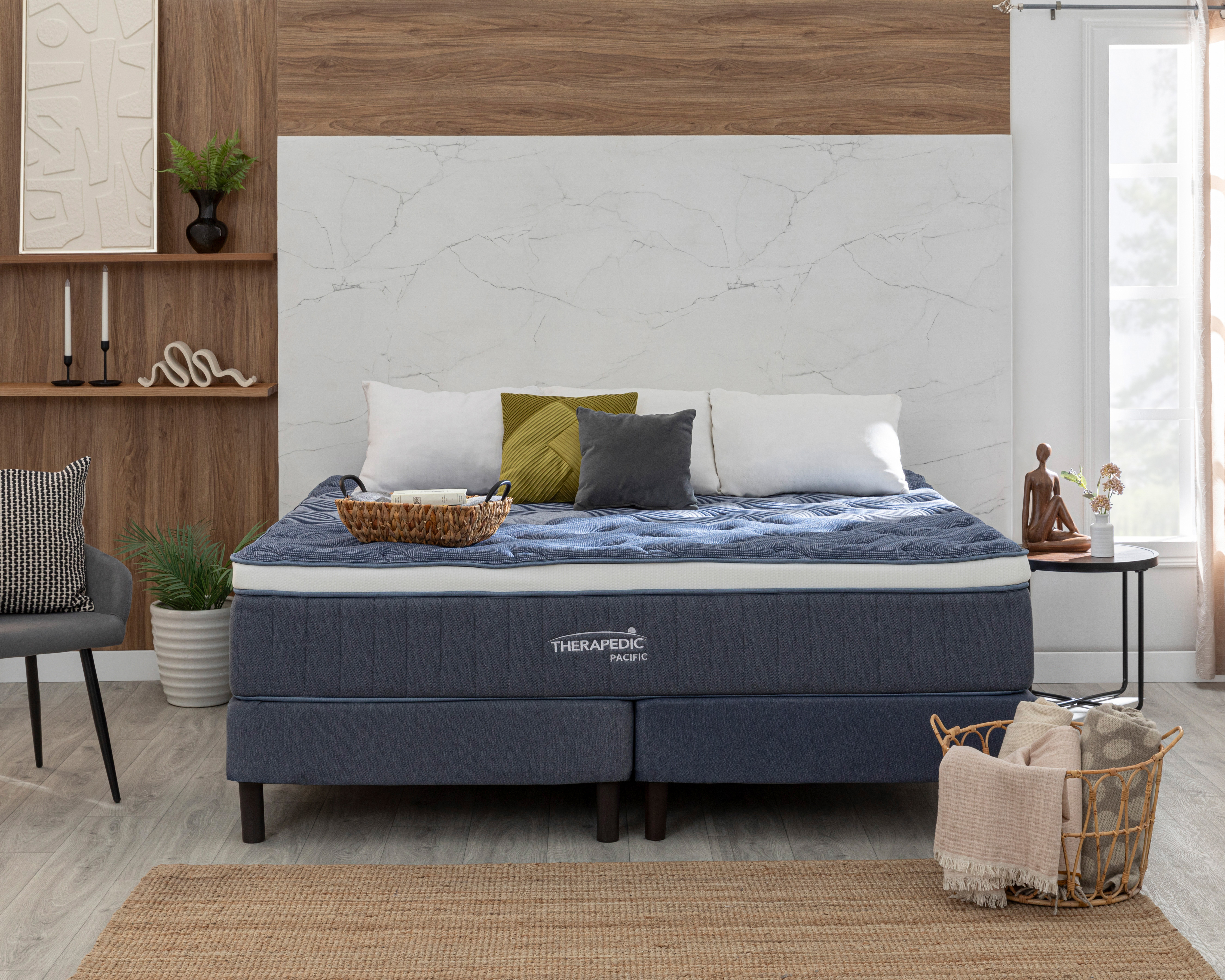 Foto 1 | Foto 1 | Juego de Colchón y Box King Size Therapedic Pacific
