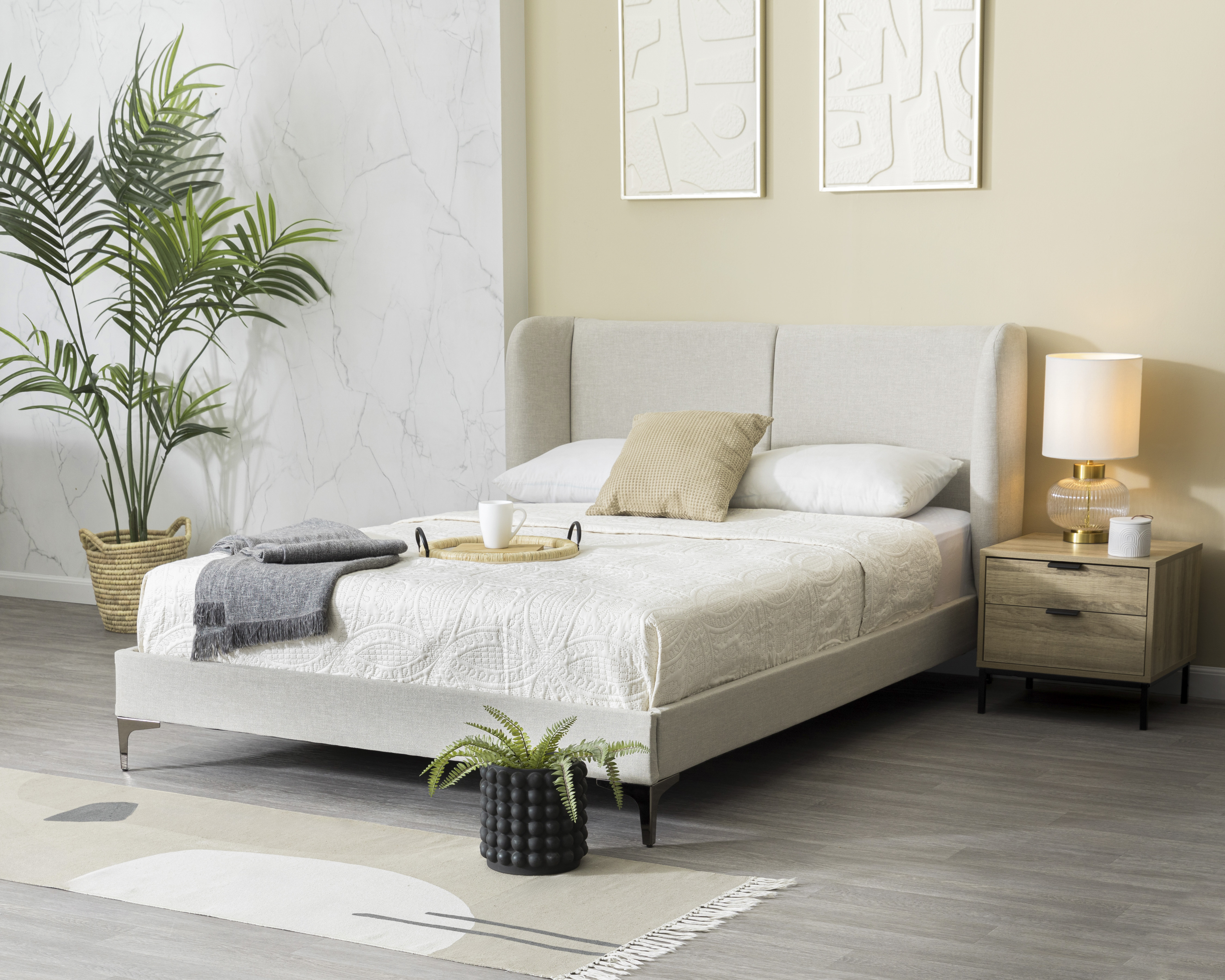Cama Matrimonial Kaylee de Madera