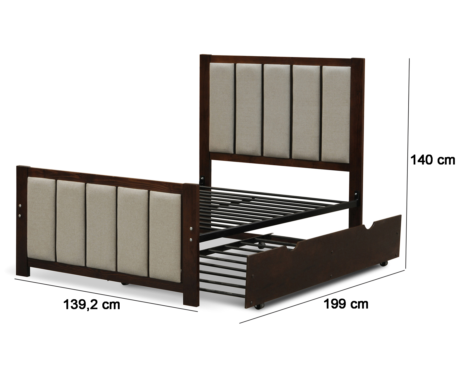 Foto 8 | Foto 8 | Cama Matrimonial Barcelona de Madera