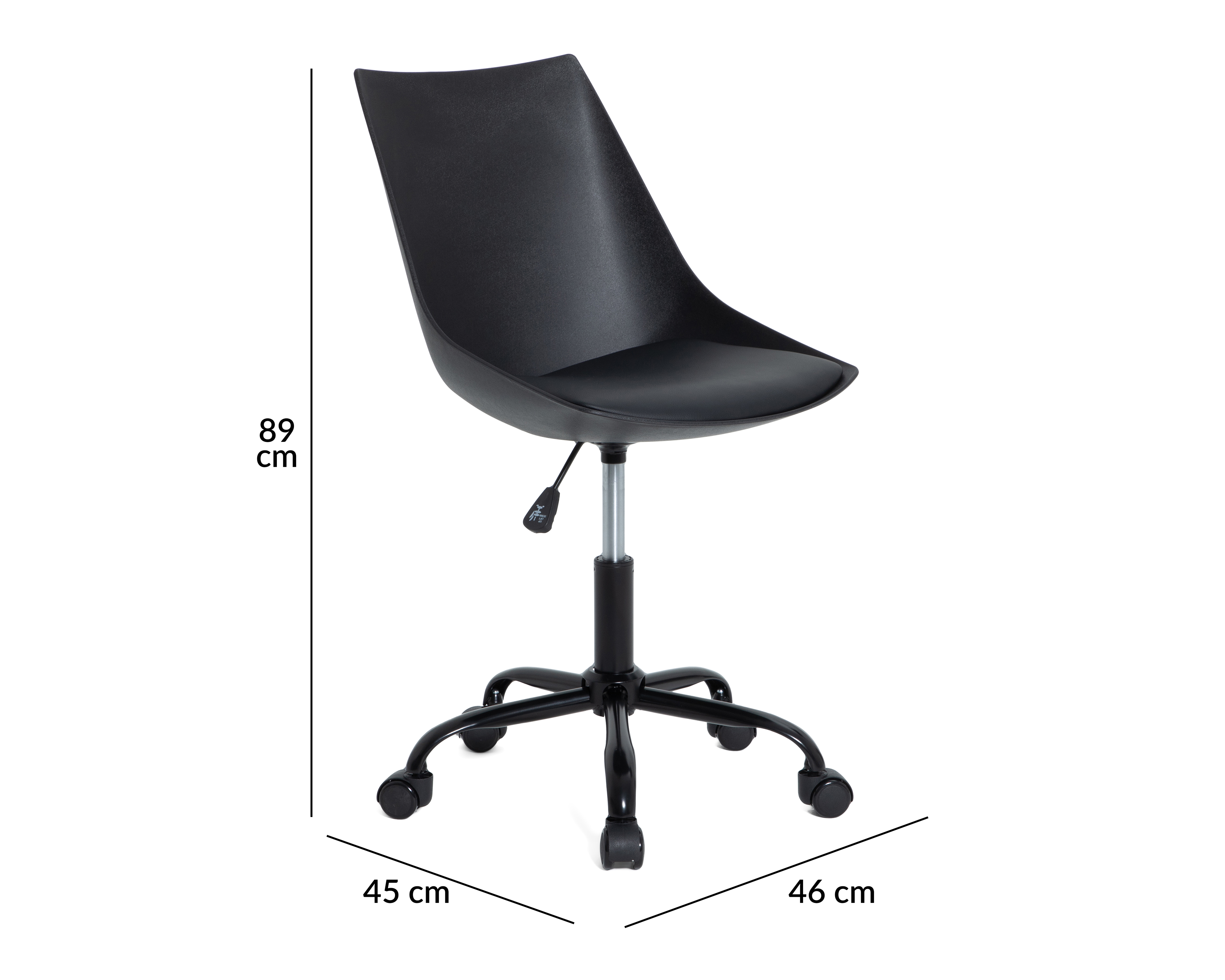 Foto 7 pulgar | Foto 6 | Silla de Oficina Julieta Negro