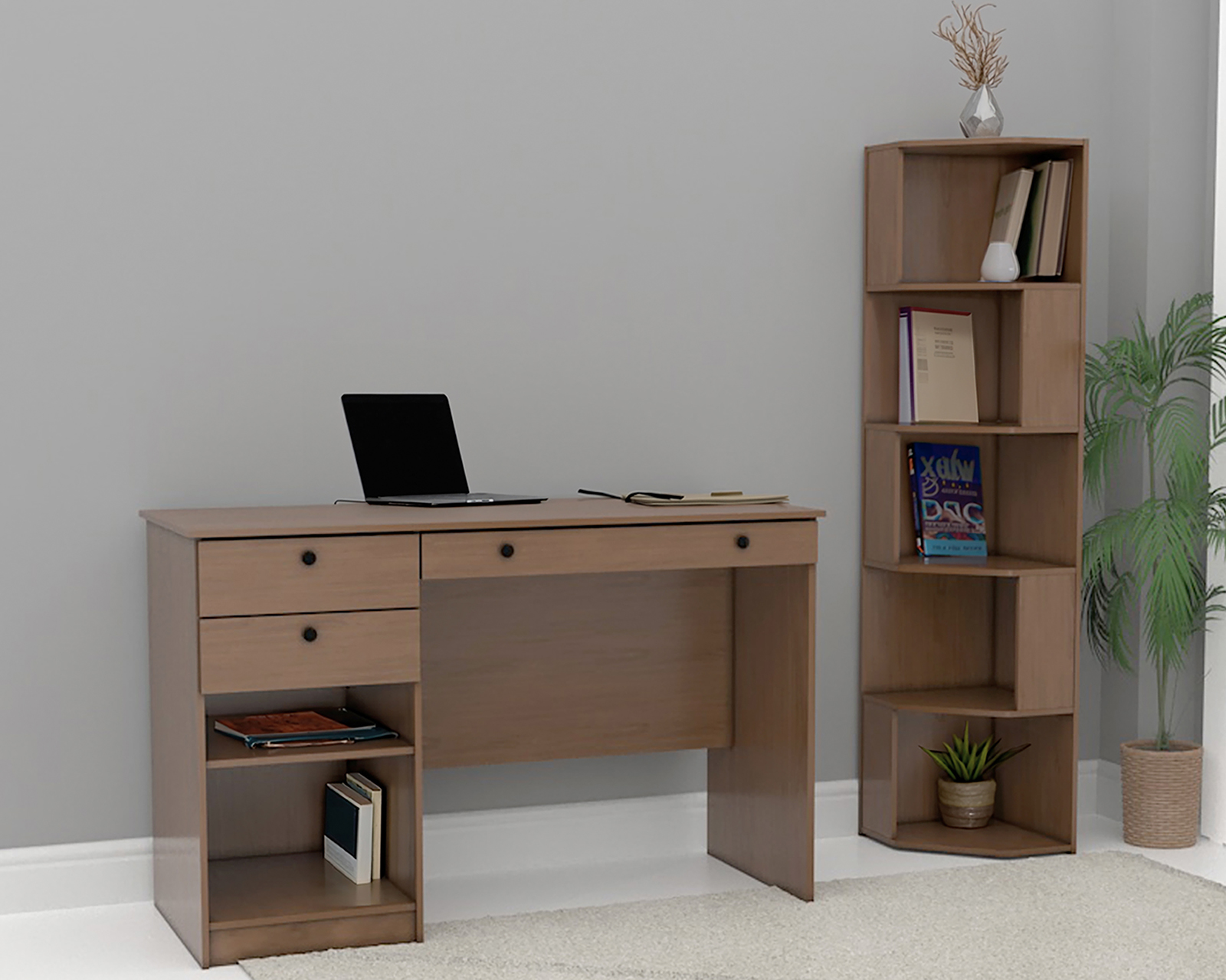 Foto 5 | Foto 5 | Escritorio de Madera Mobi Emilia Nogal
