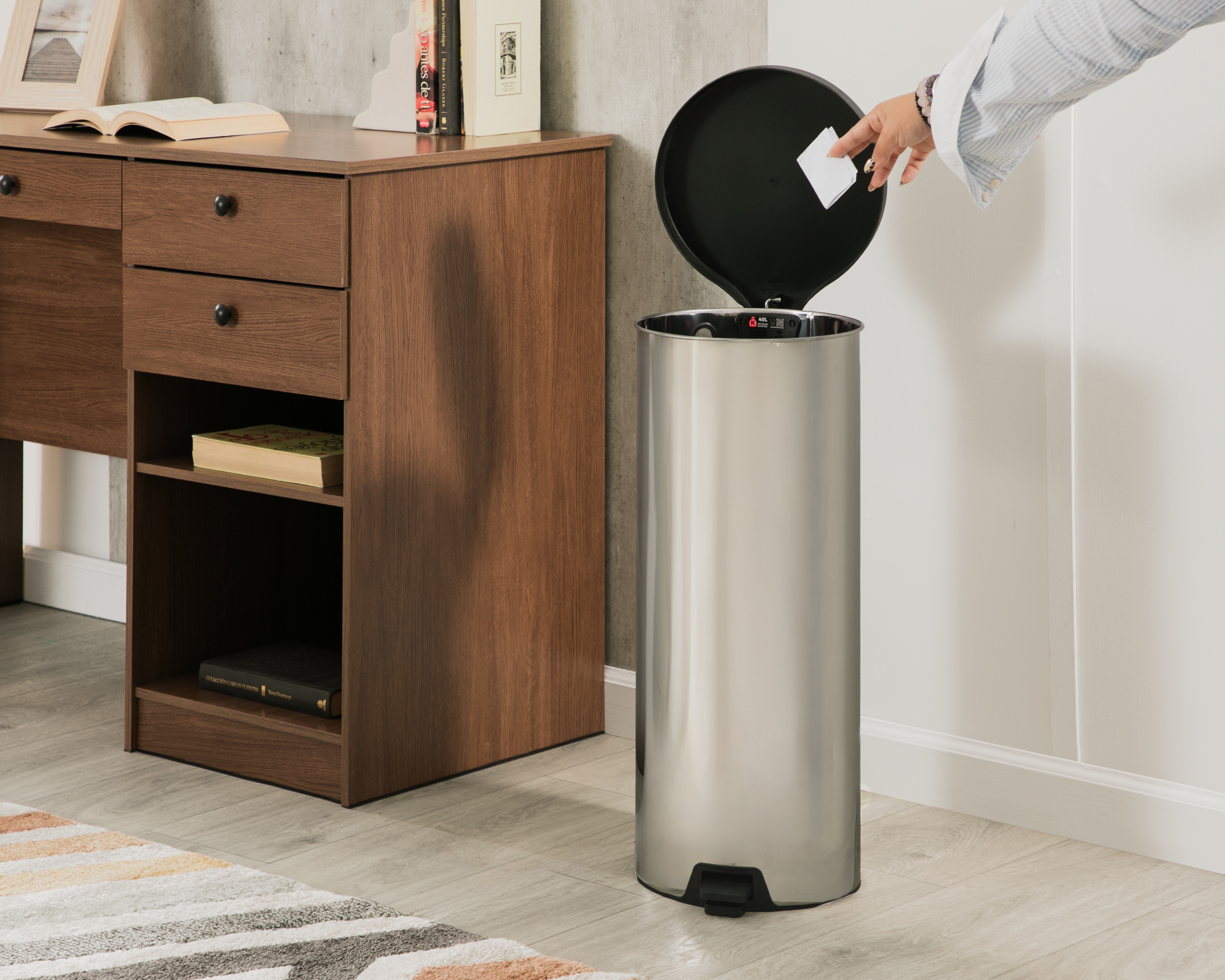 Foto 7 pulgar | Foto 6 | Bote de Basura de Acero Inoxidable Tramontina Luci con Tapadera