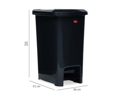 Foto 5 | Foto 5 | Bote de Basura de Plástico Nuvo XL Negro