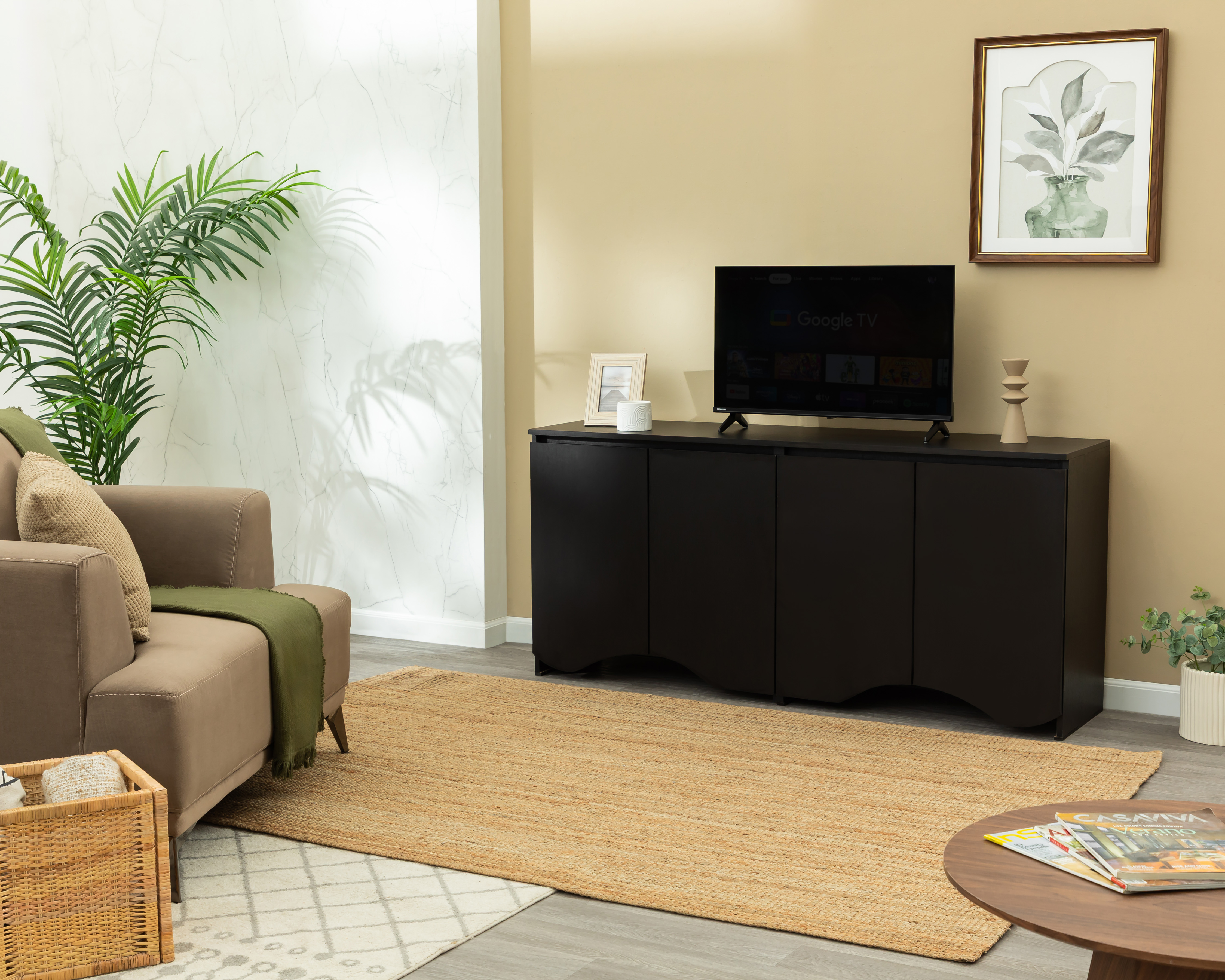 Bufetera con Puertas Delta Negra