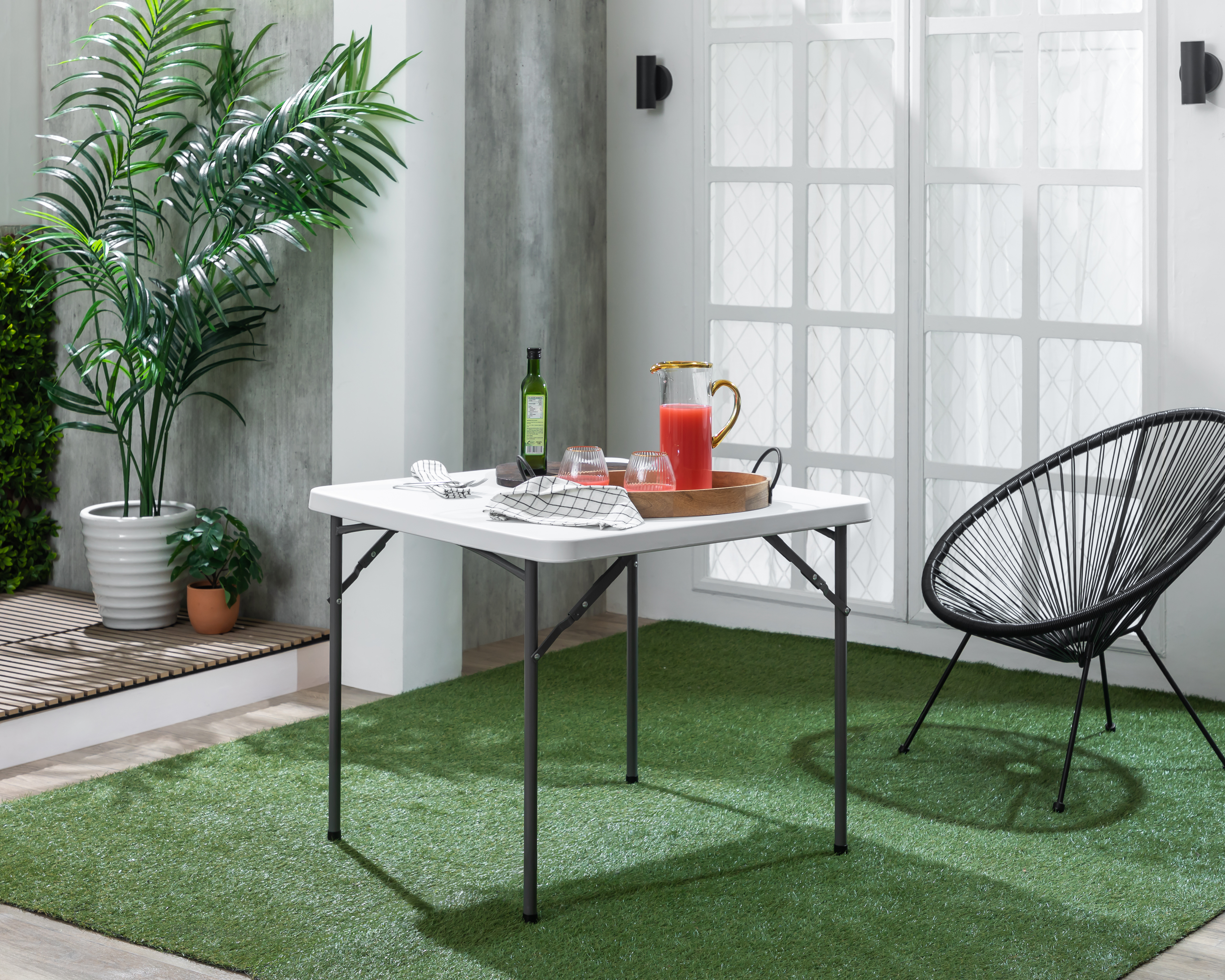 Foto 7 pulgar | Foto 6 | Mesa Plegable Cuadrada Congo Cancún 86 x 86 cm