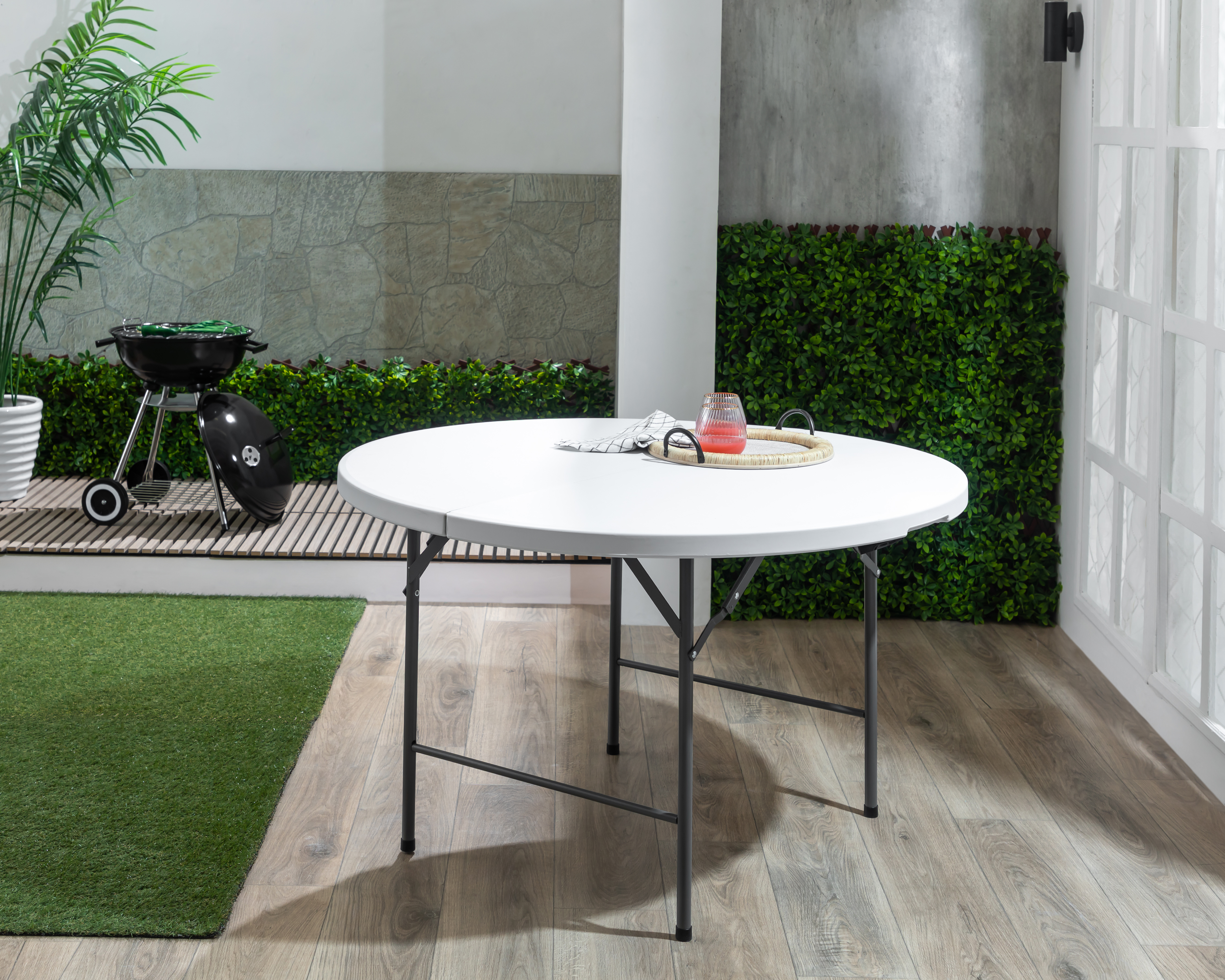 Foto 6 | Foto 6 | Mesa Plegable Redonda Congo Holbox 122 cm