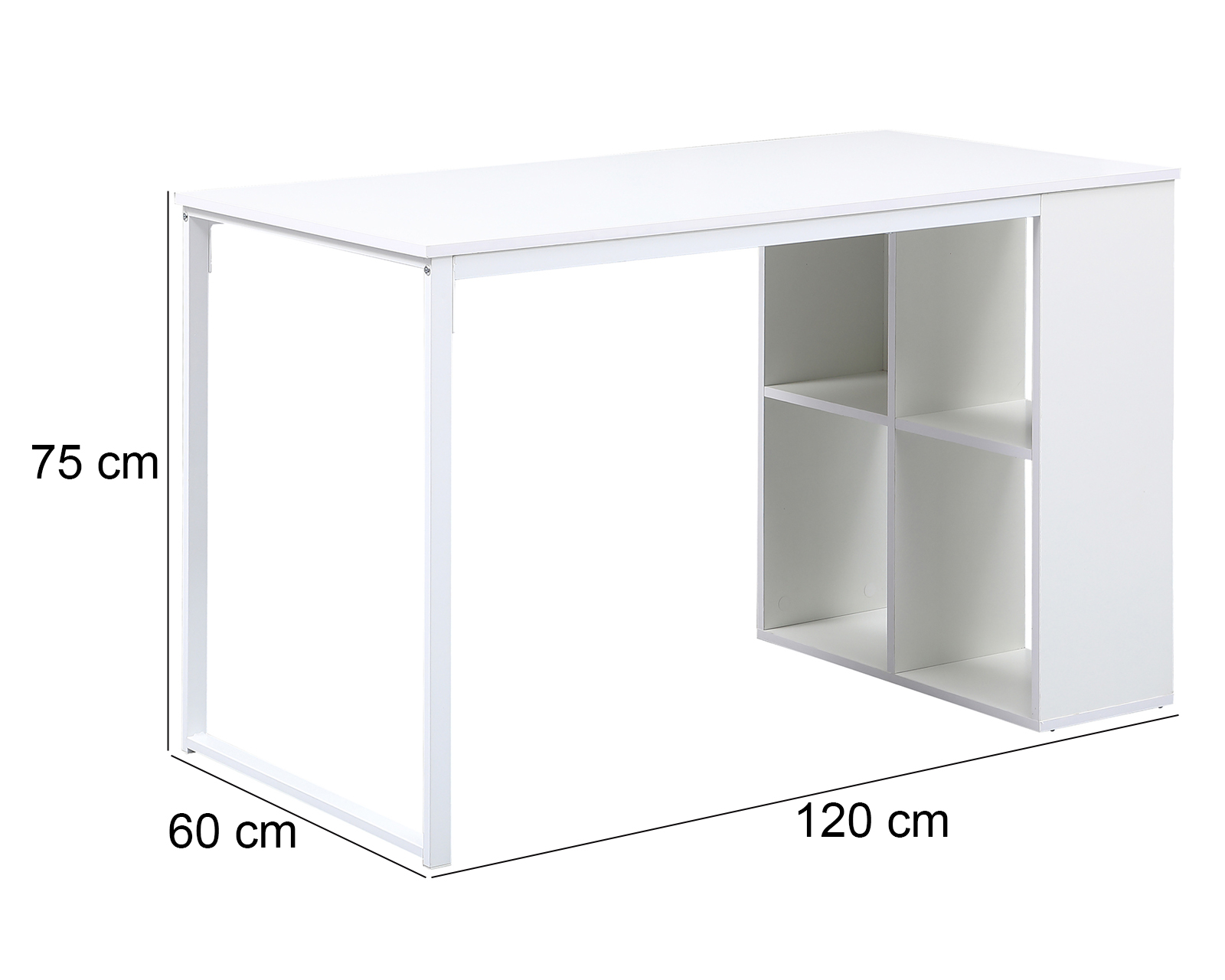 Foto 7 pulgar | Foto 6 | Escritorio de Metal Tampa Blanco