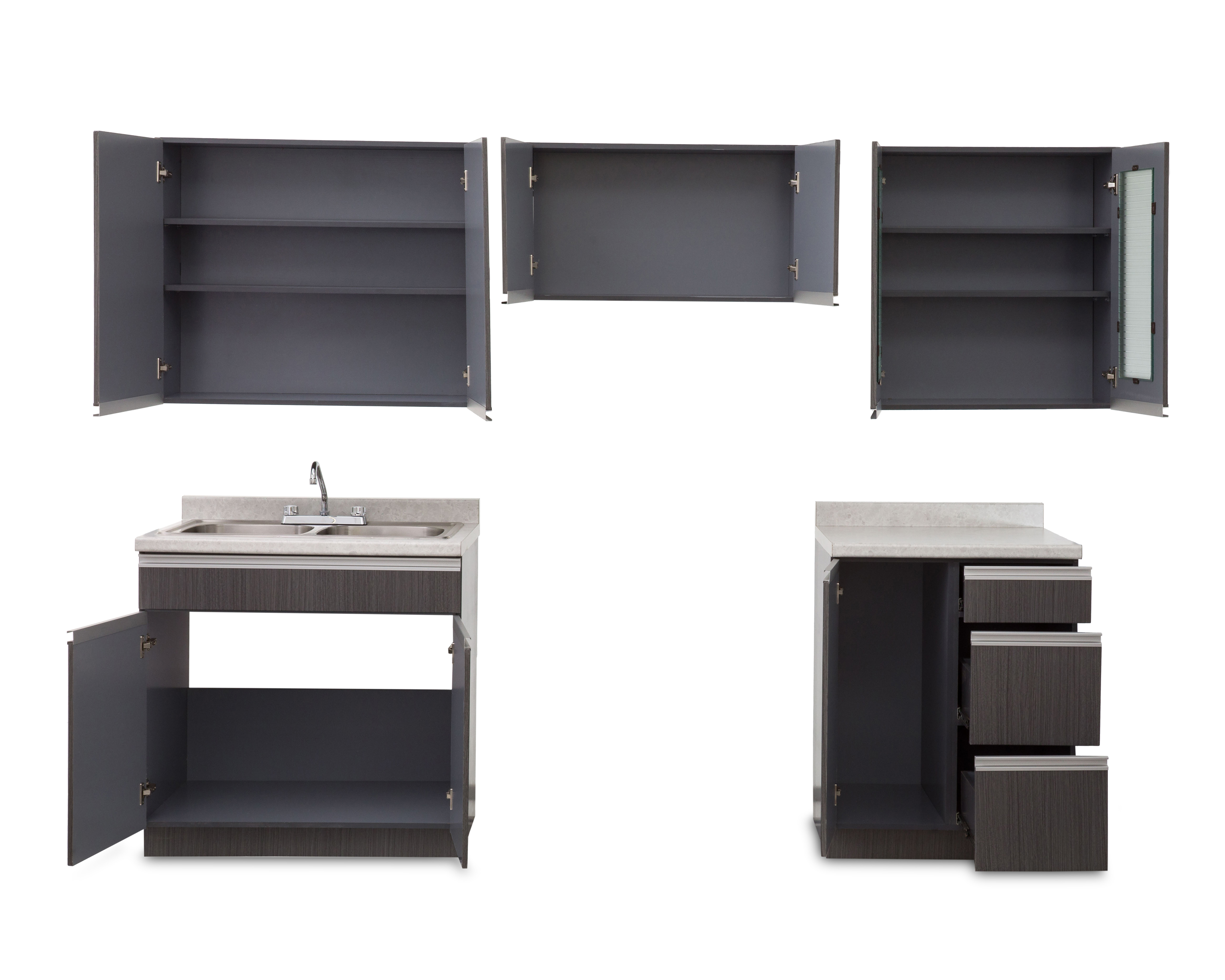 Foto 5 pulgar | Foto 4 | Cocina Integral Venecia Gris 240 cm