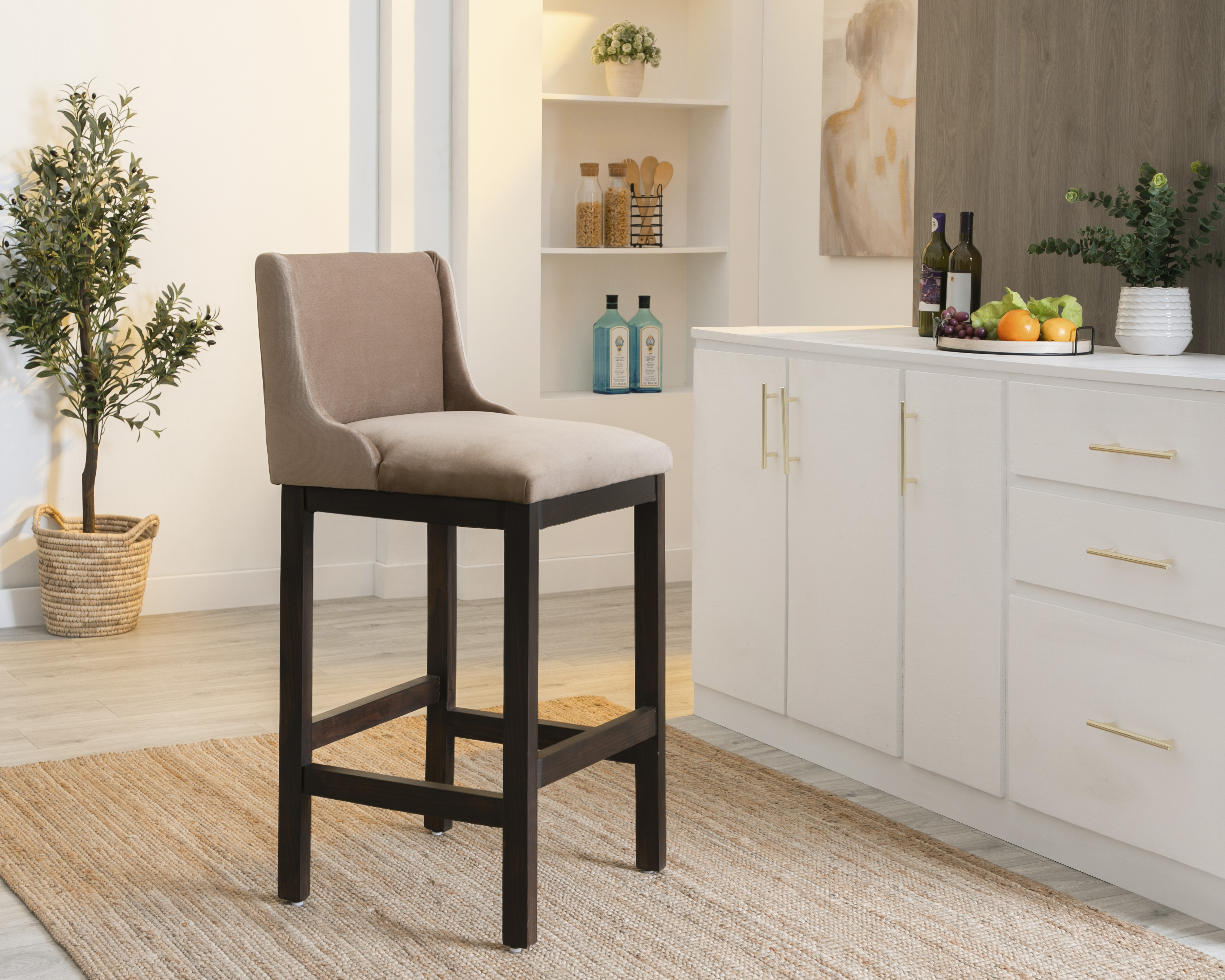 Silla de Madera Amaike Valencia Café